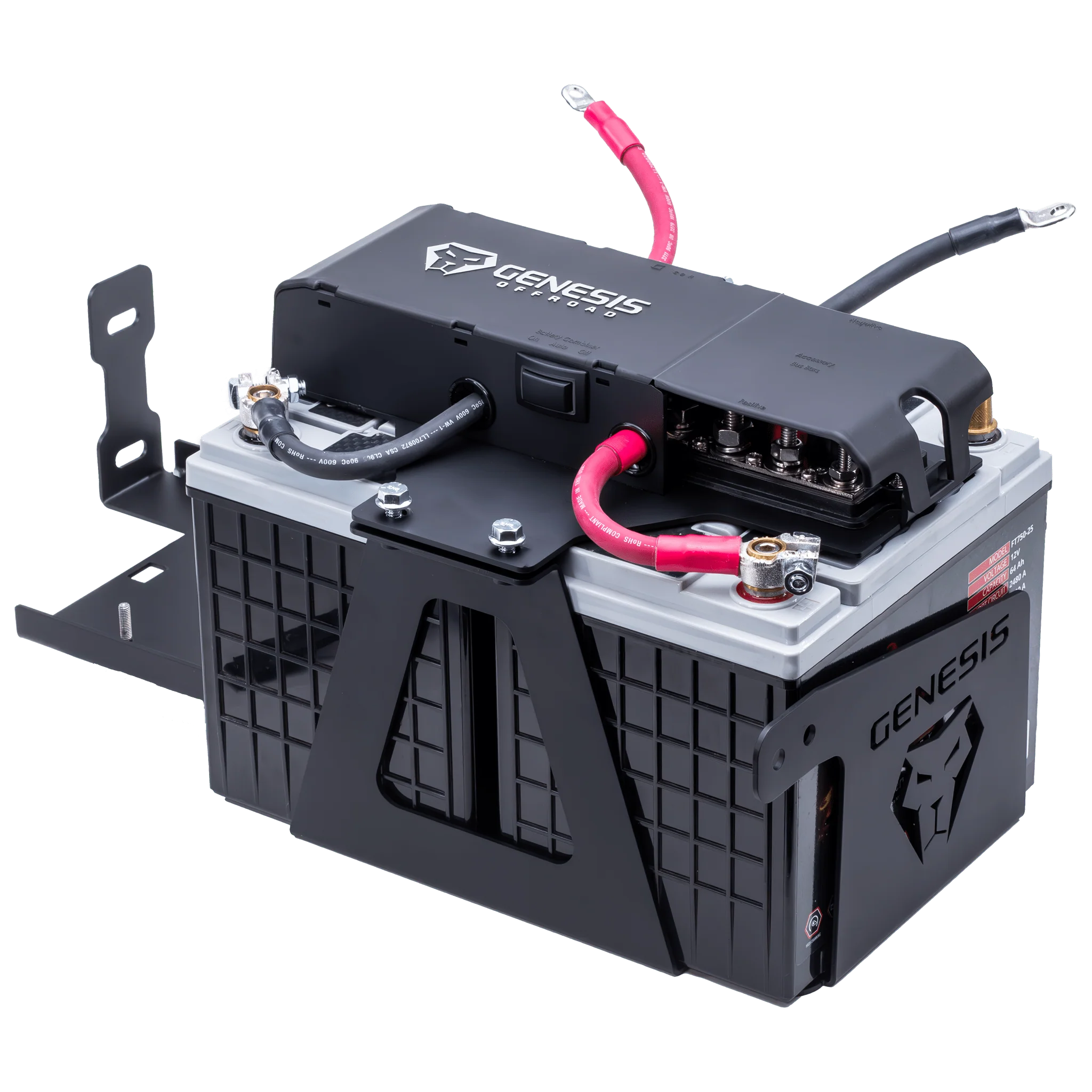 Genesis Offroad Dual Battery System for Jeep Gladiator Gas (2020-2025)