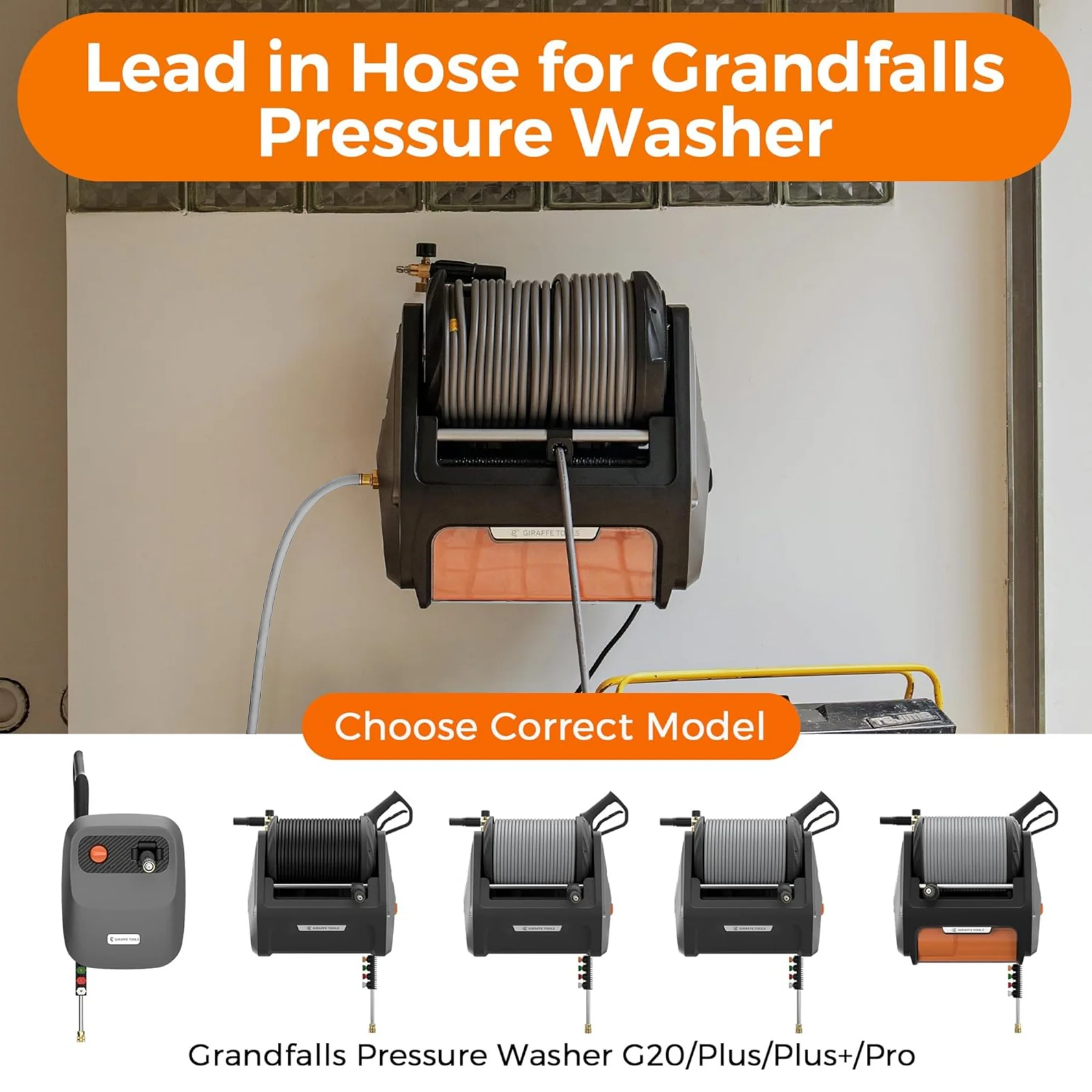 Giraffe Tools Pressure Washer Leader Hose 6FT for Grandfalls - Image 3