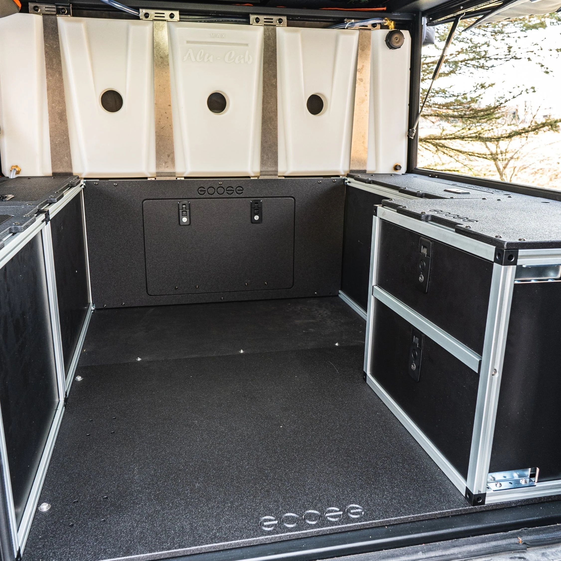 Goose Gear Alu-Cab Canopy Camper V2 for Tacoma Rear Double Drawer Module 6' Bed (2005-2023)