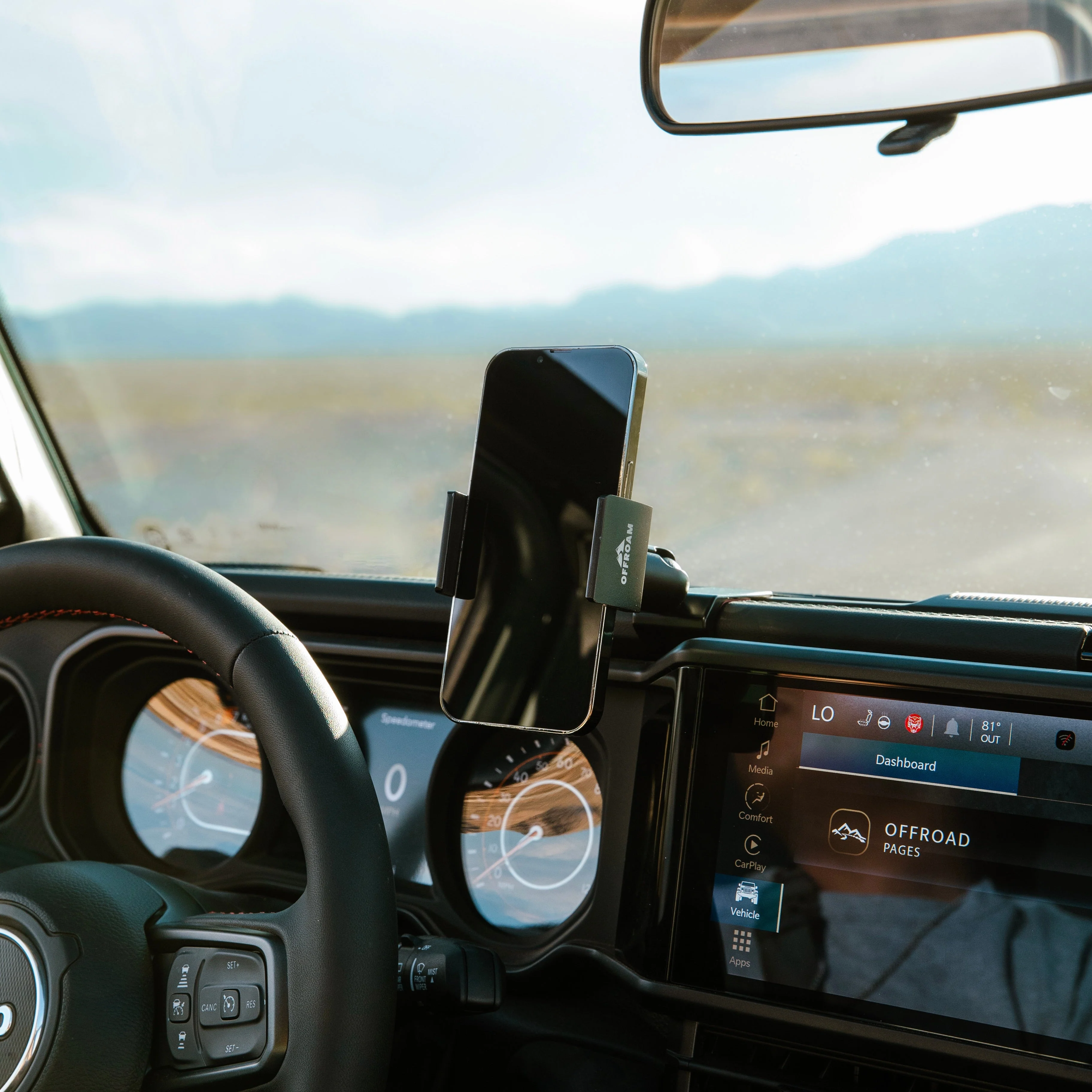 Offroam Phone Mount for Jeep Wrangler & Gladiator (2024-2026) - Image 5