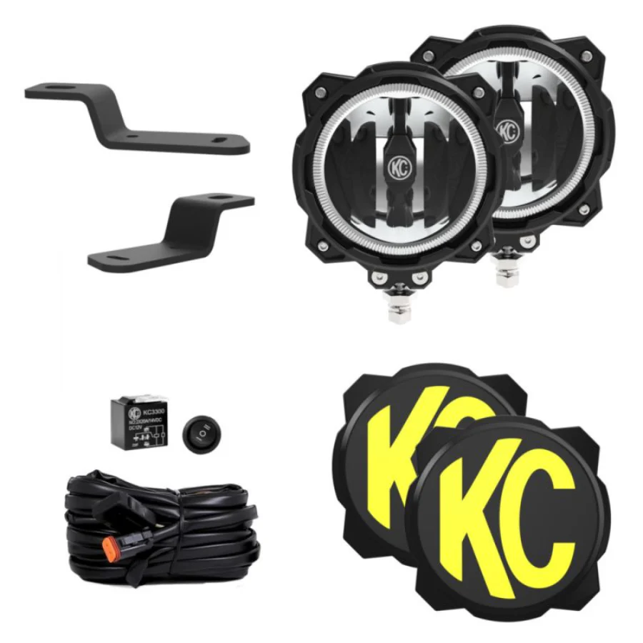 KC HiLites Gravity LED Pro6 Ditch Light Kit for Ford Bronco (2021-2024) - Image 3