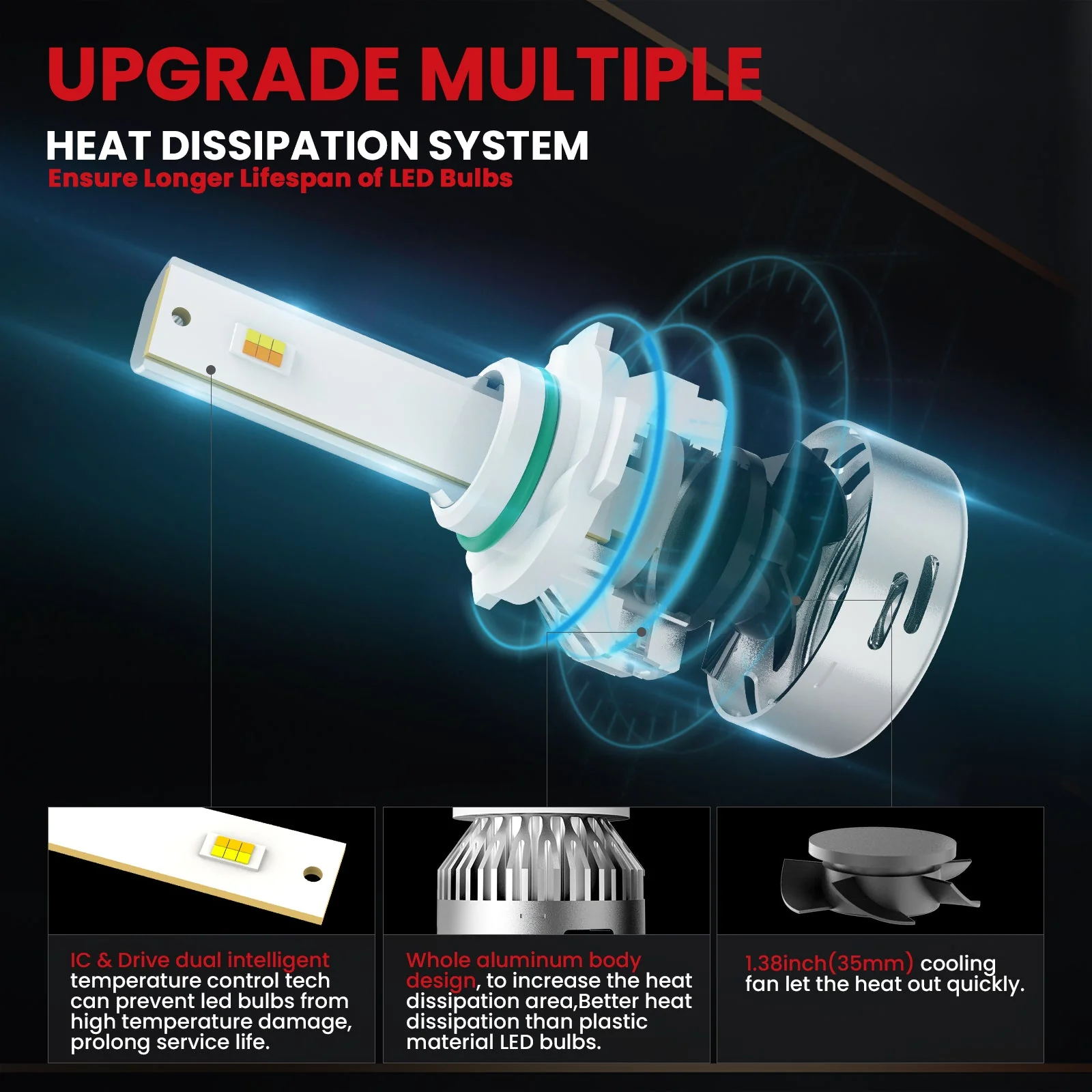 Lasfit LED Bulb Upgrade Kit for Toyota Tacoma (2001-2015) - Image 20