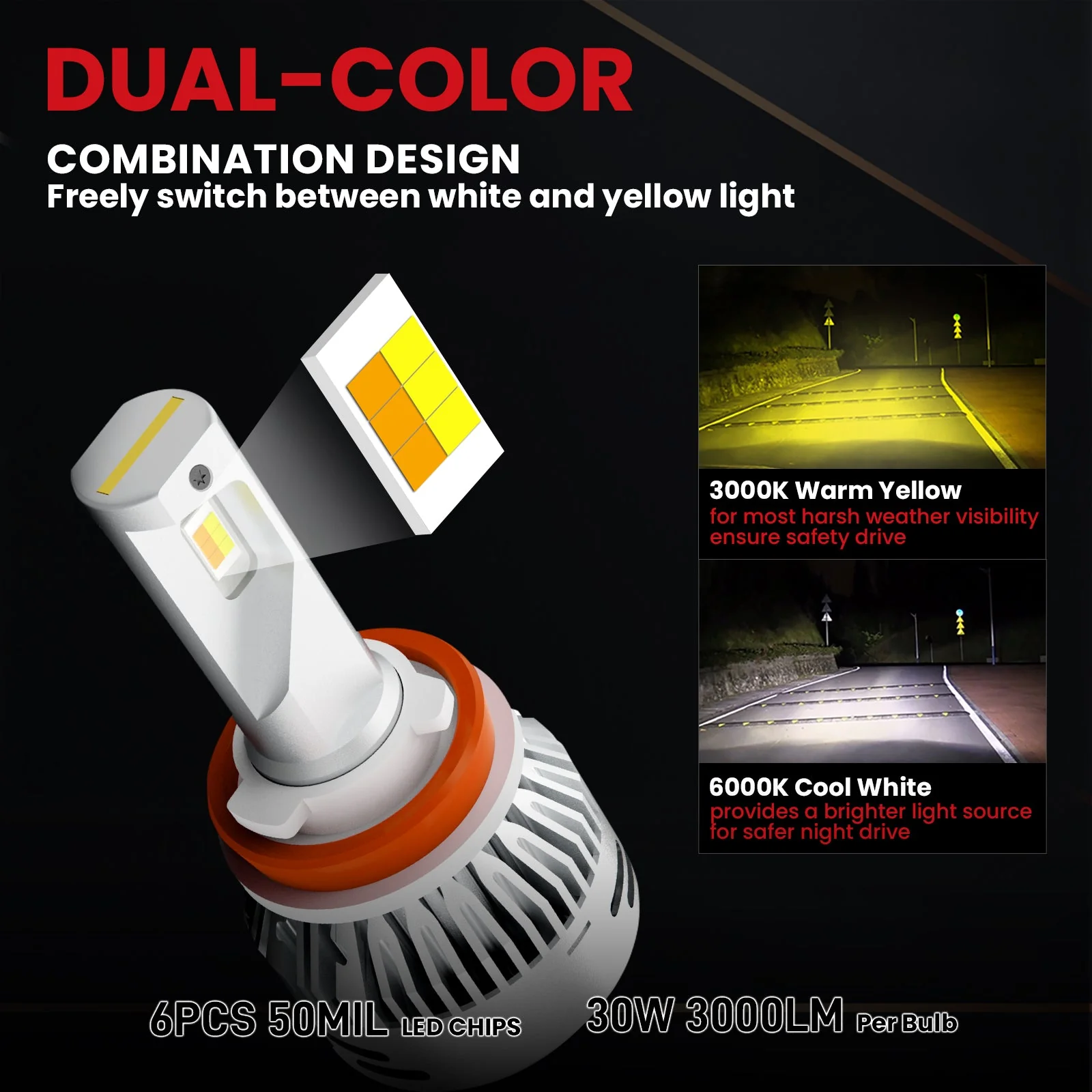 Lasfit LED Bulb Upgrade Kit for Toyota Tacoma (2001-2015) - Image 23