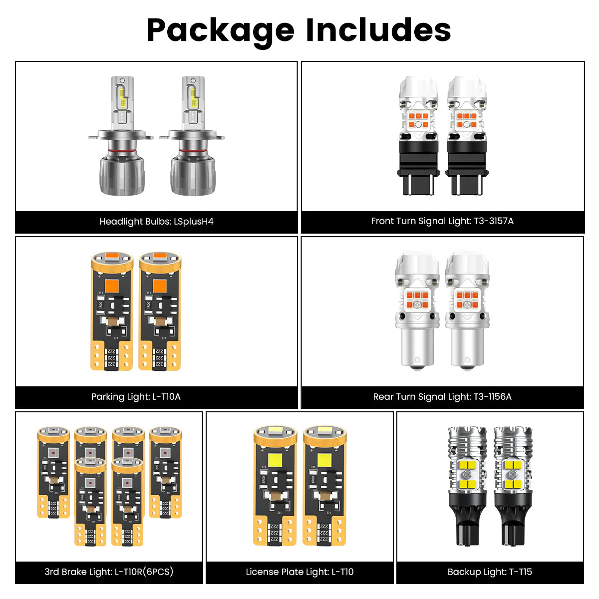 Lasfit LED Bulb Upgrade Kit for Toyota Tacoma (2001-2015) - Image 3