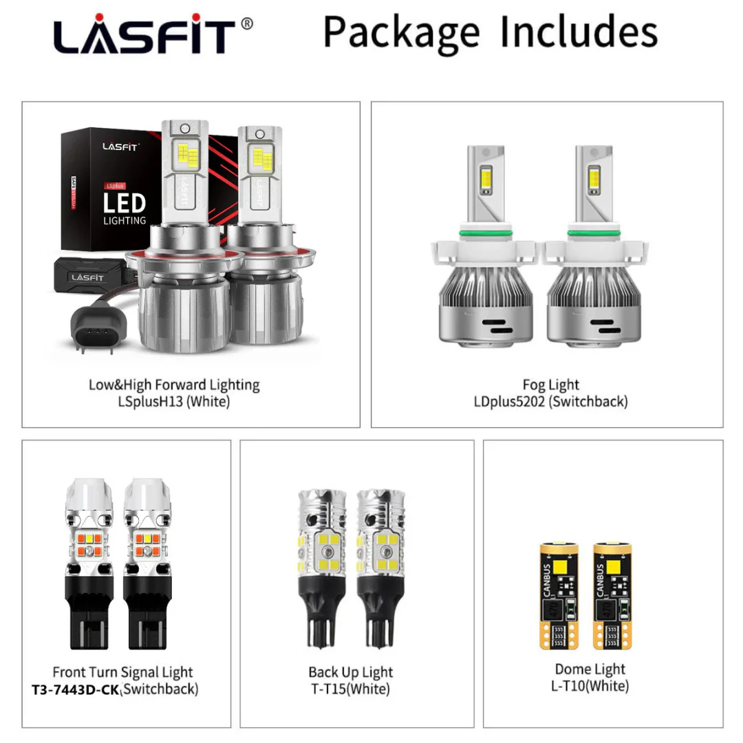 Lasfit LED Exterior Bulbs for Jeep Gladiator (2020-2024) - Image 2