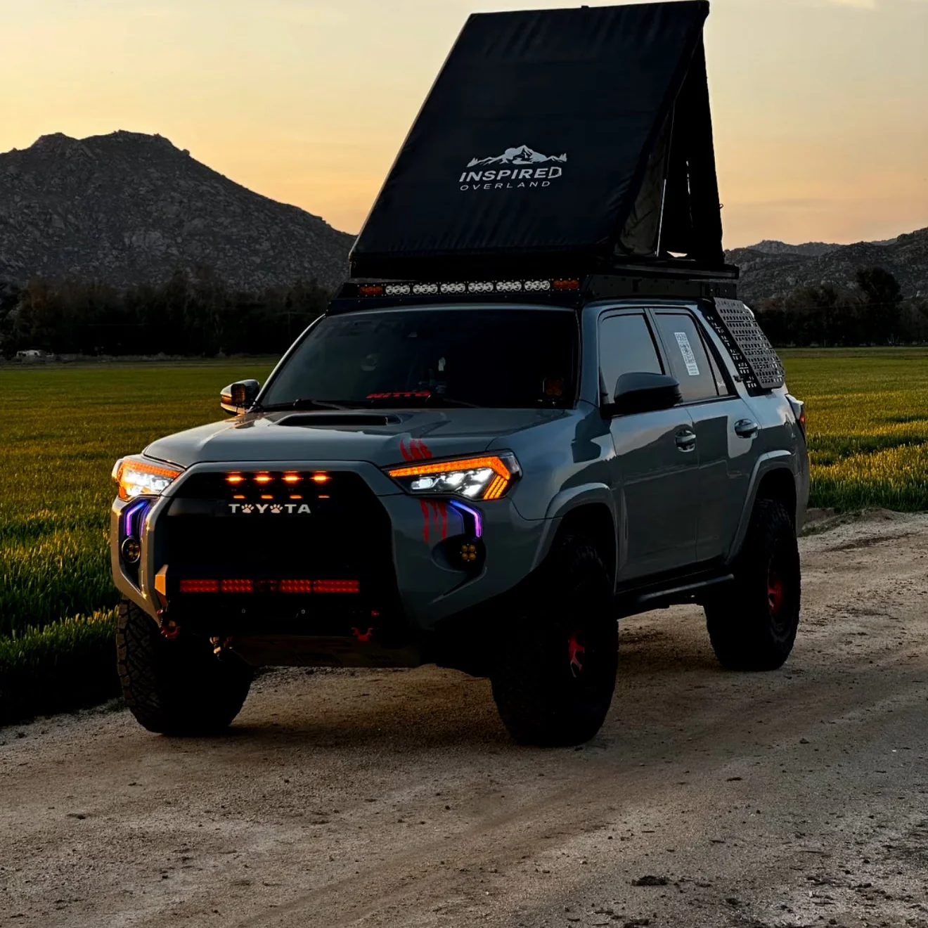LED DRL Fog Light Fang Bezel Kit for 4Runner (2014-2024) - Image 4