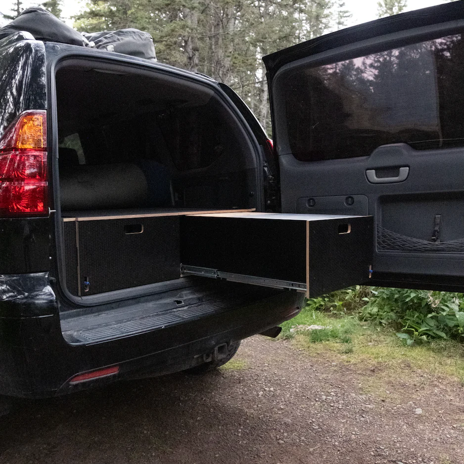 Solid Wood Work Dual Drawer Storage PreCut Kit for Lexus GX470 (2003-2009) - Image 4