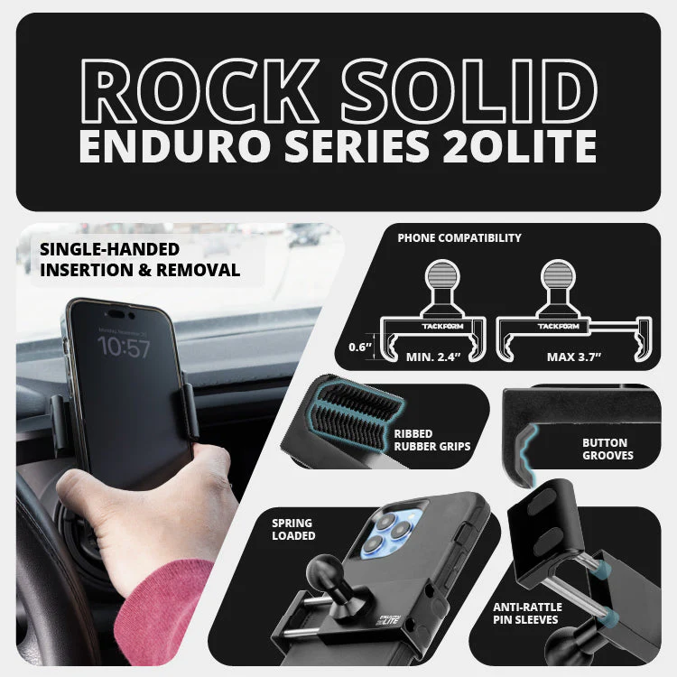 Tackform LINK™ Vent Mount Bracket With 20LITE Phone Holder for Toyota Tacoma (2016-2023) & Tundra (2014-2021) - Image 8