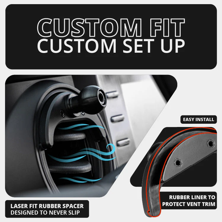 Tackform LINK™ Vent Mount Bracket With Qi2/MagSafe Charging and Cooling Phone Holder for Toyota Tacoma (2016-2023) and Tundra (2014-2021) - Image 3
