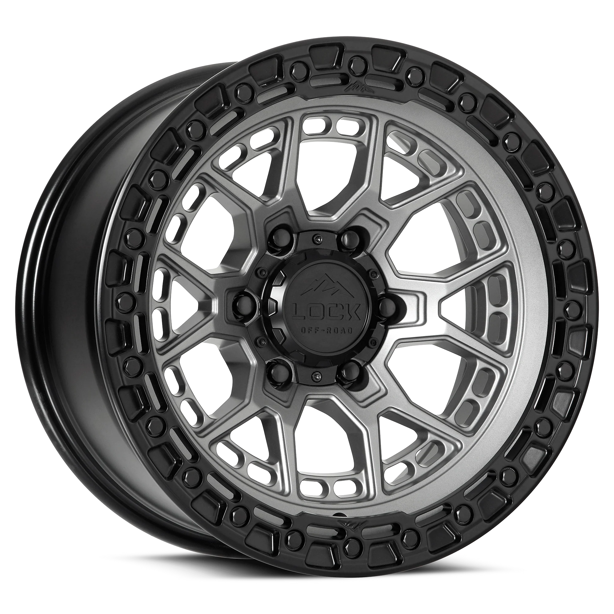 Lock Off-Road Commando Wheel (Matte Grey)