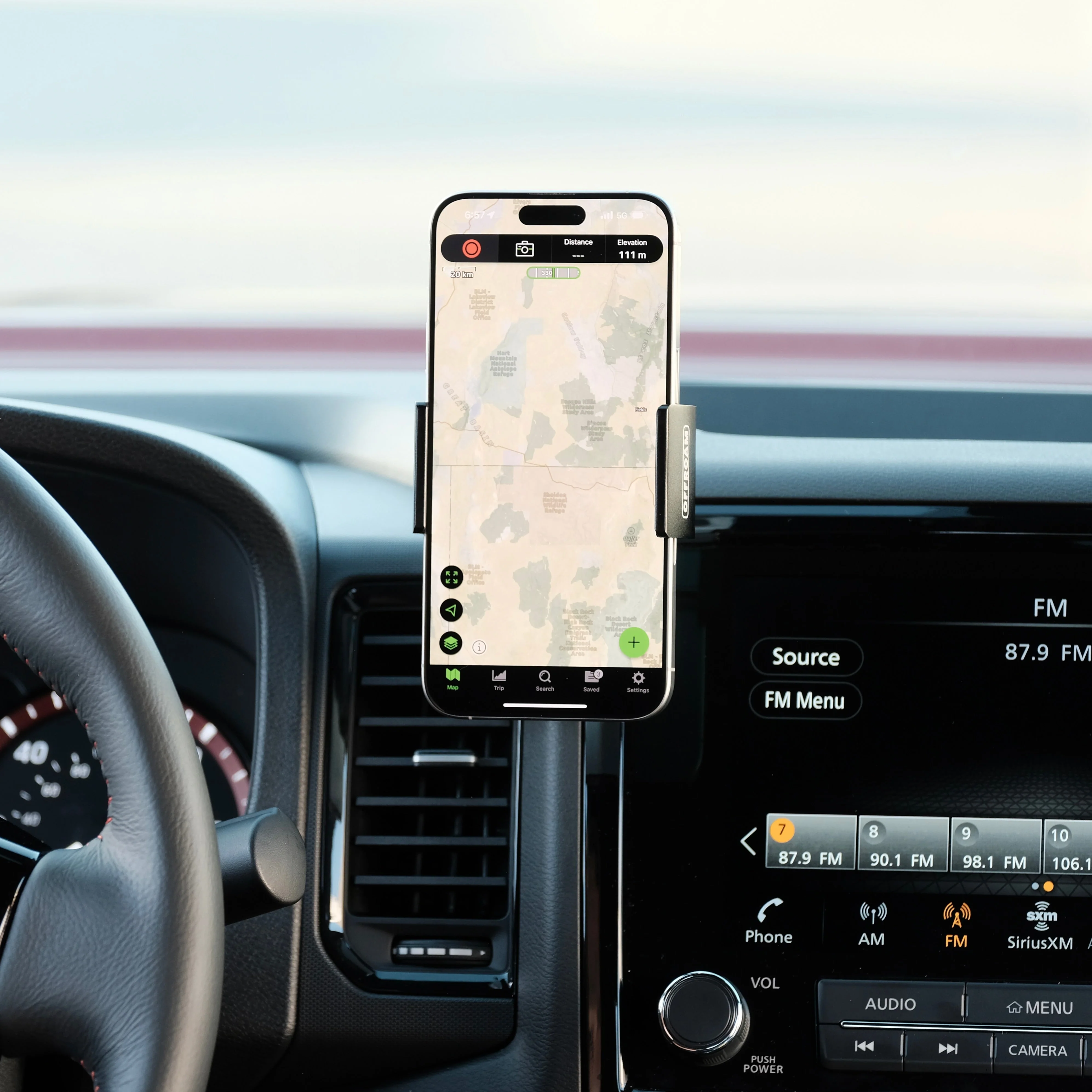 Offroam Dashboard Side Phone Mount for Nissan Frontier (2022-2024) - Image 3