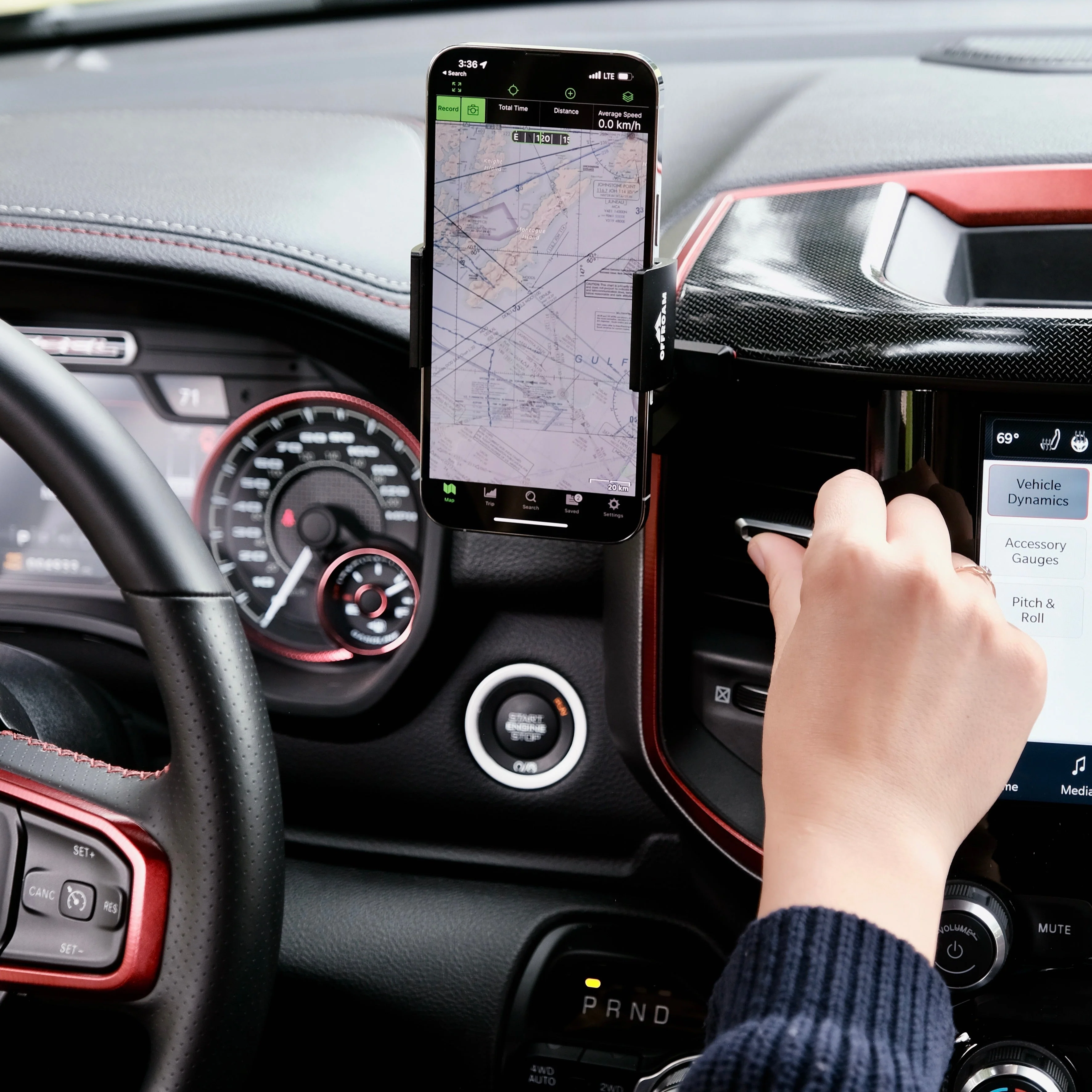 Offroam Phone Mount for Ram 1500/2500/3500 (2019-2026) - Image 3