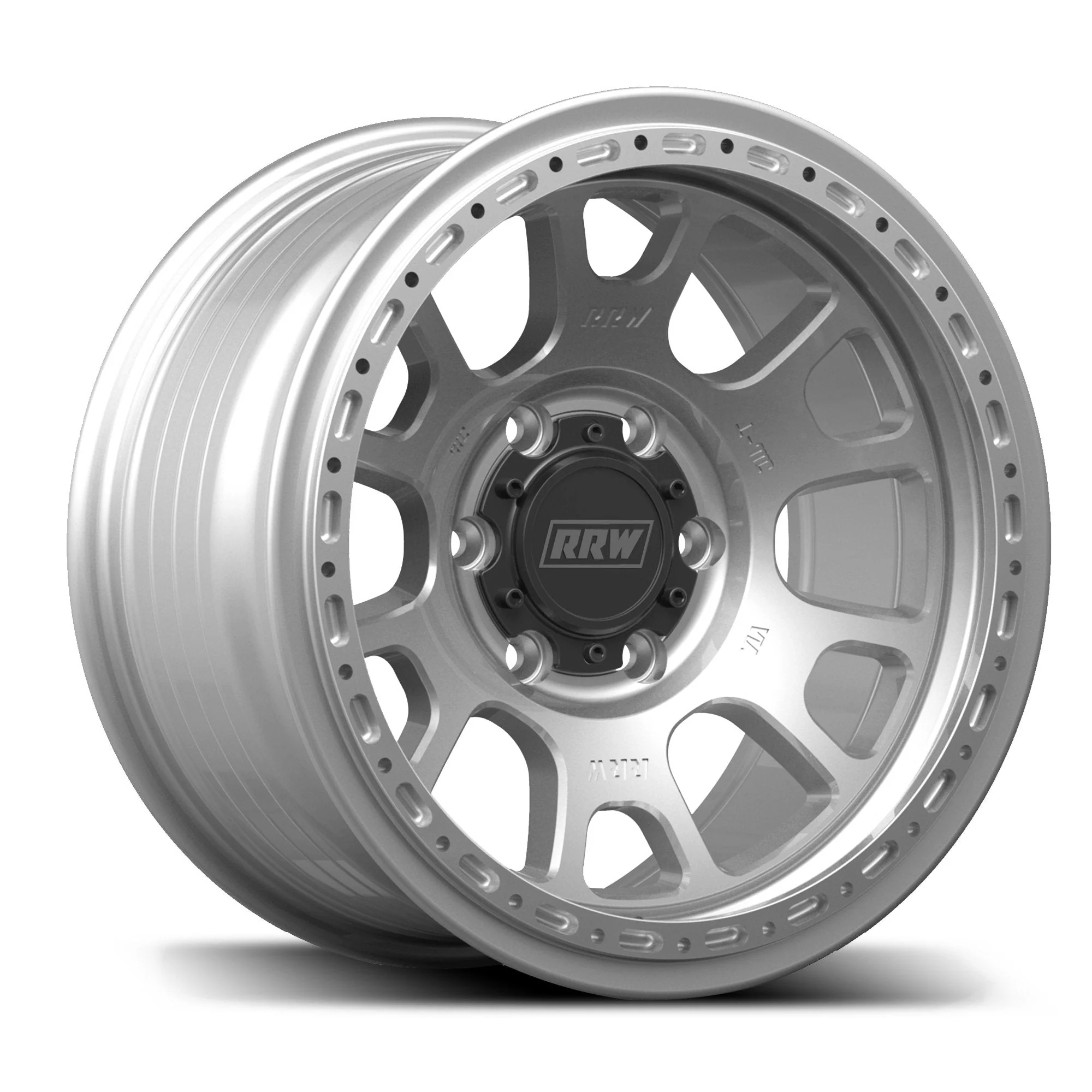 RRW RR5-H Flow Formed Hybrid Beadlock - Brushed Aluminum