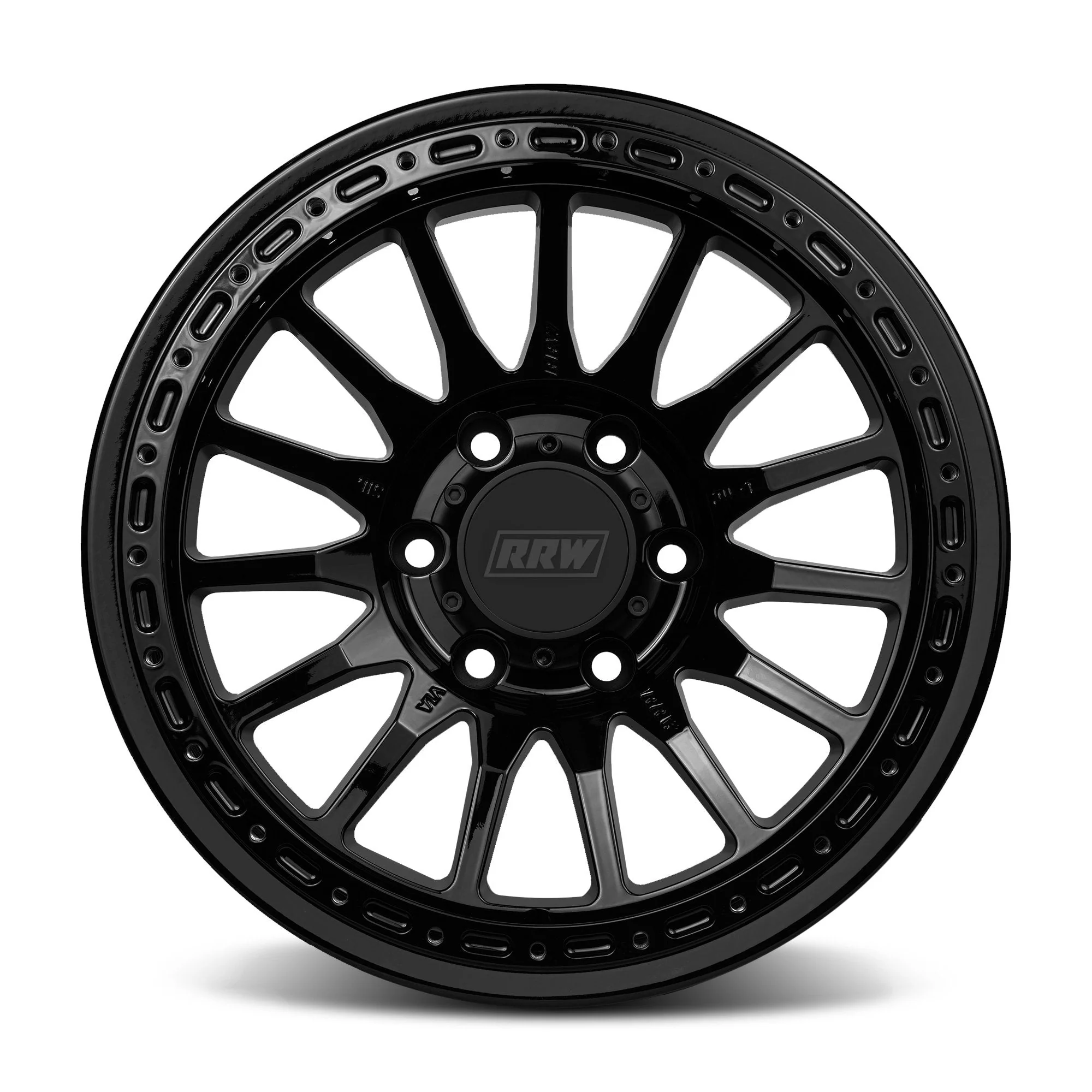 RRW RR7-H Flow Formed Hybrid Beadlock Wheel – Gloss Black - Image 2