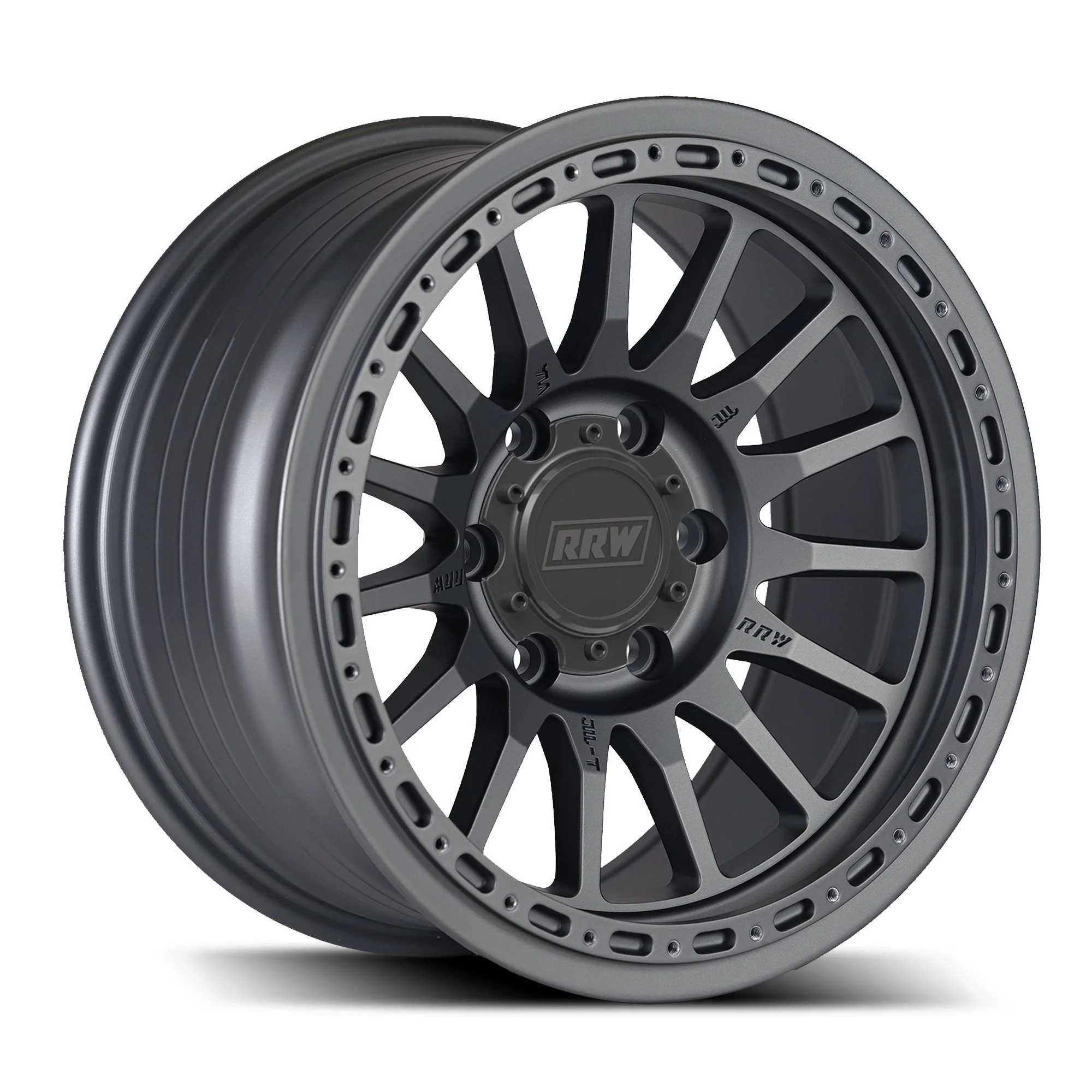 RRW RR7-H Monoforged 2.0 Hybrid Beadlock Wheel - Matte Gunmetal