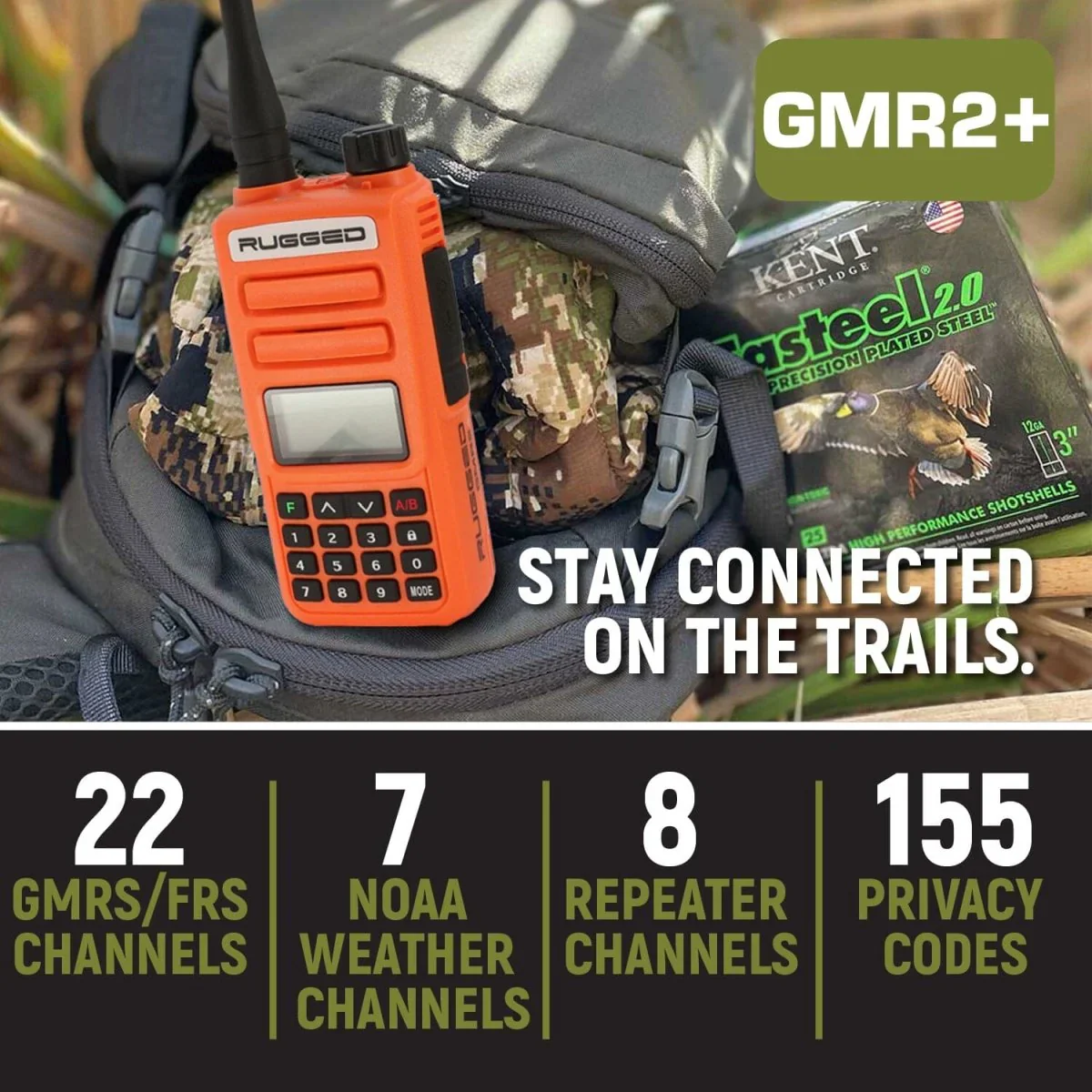 Rugged GMR2 PLUS GMRS and FRS Two Way Handheld Radio - Image 10