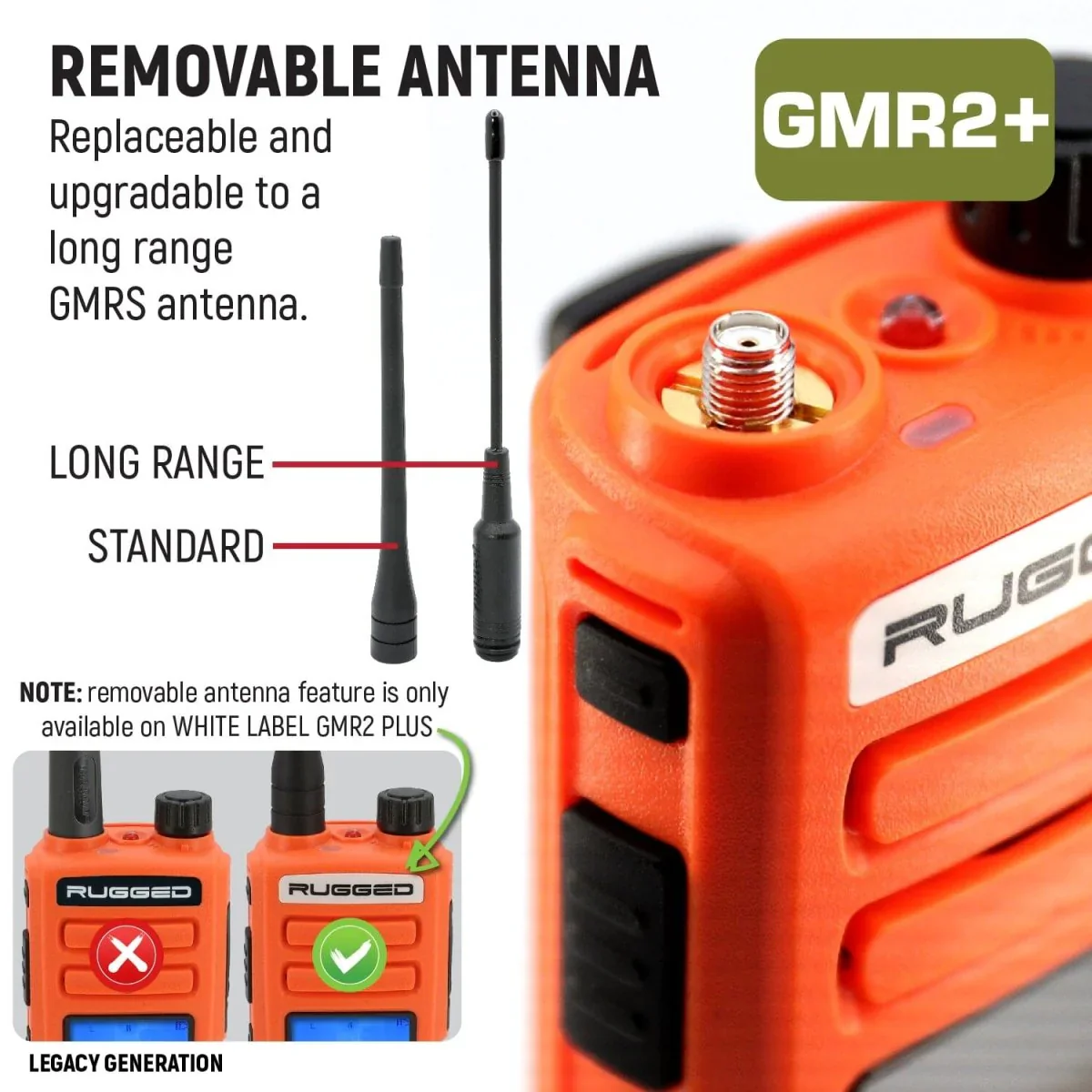 Rugged GMR2 PLUS GMRS and FRS Two Way Handheld Radio - Image 13