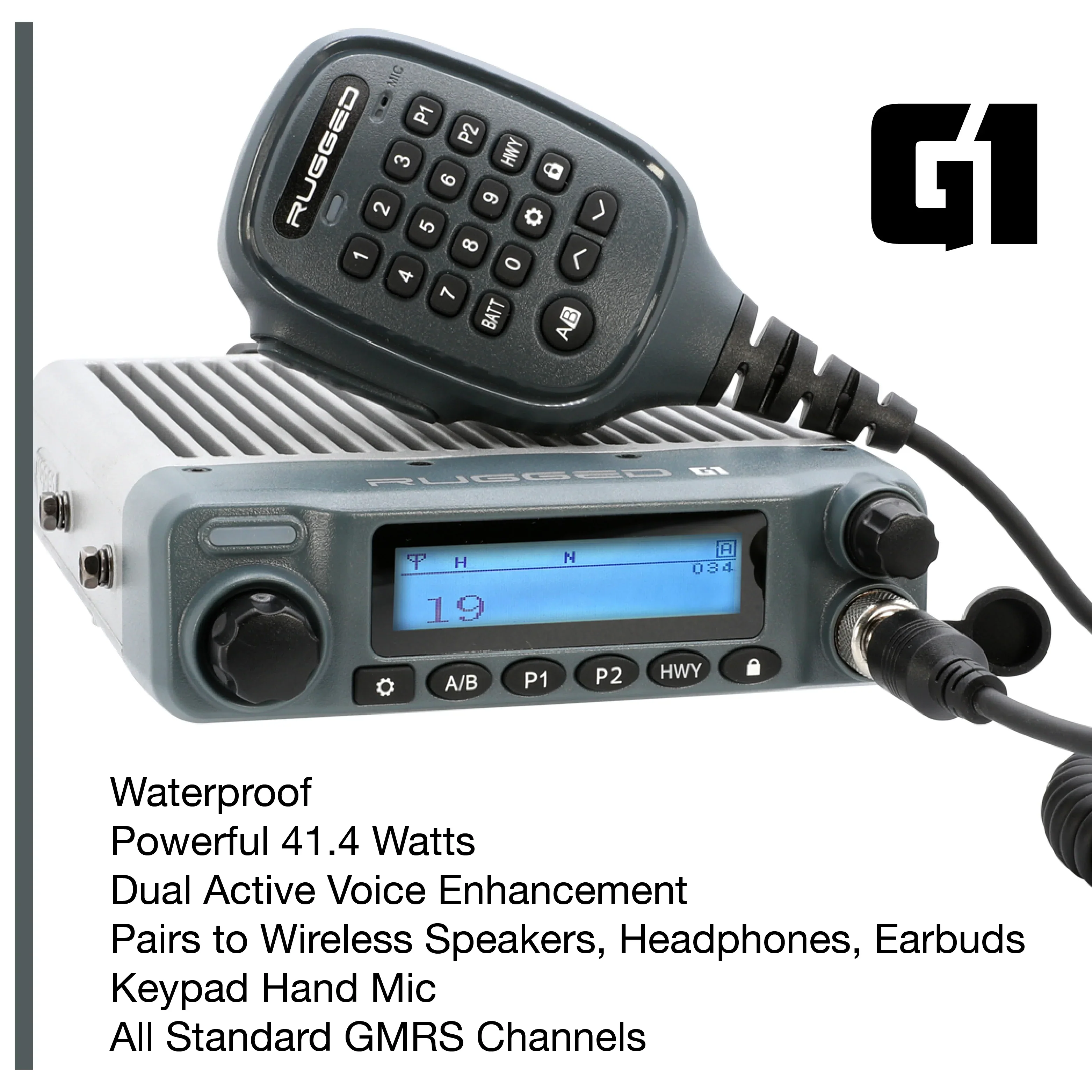 Rugged Two-Way GMRS Radio Kit for Ford Bronco (2021-2025) - Image 2