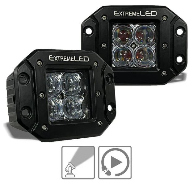 Spot and Flood Flush Mount Extreme Series 3" LED Light Pod (All Options) - Image 13