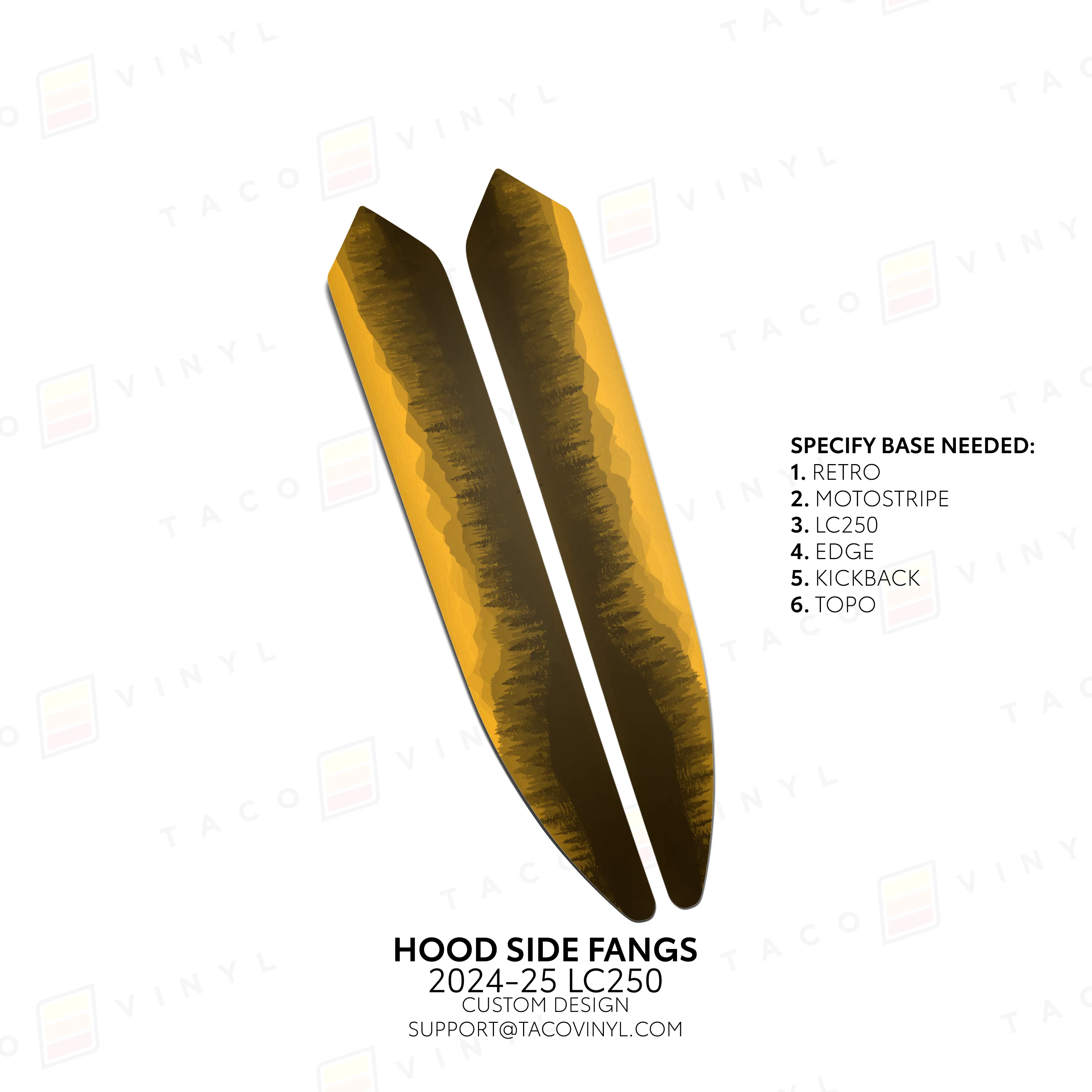 Taco Viny Hood Side Fangs for Land Cruiser 250 (2024-2025) - Image 38