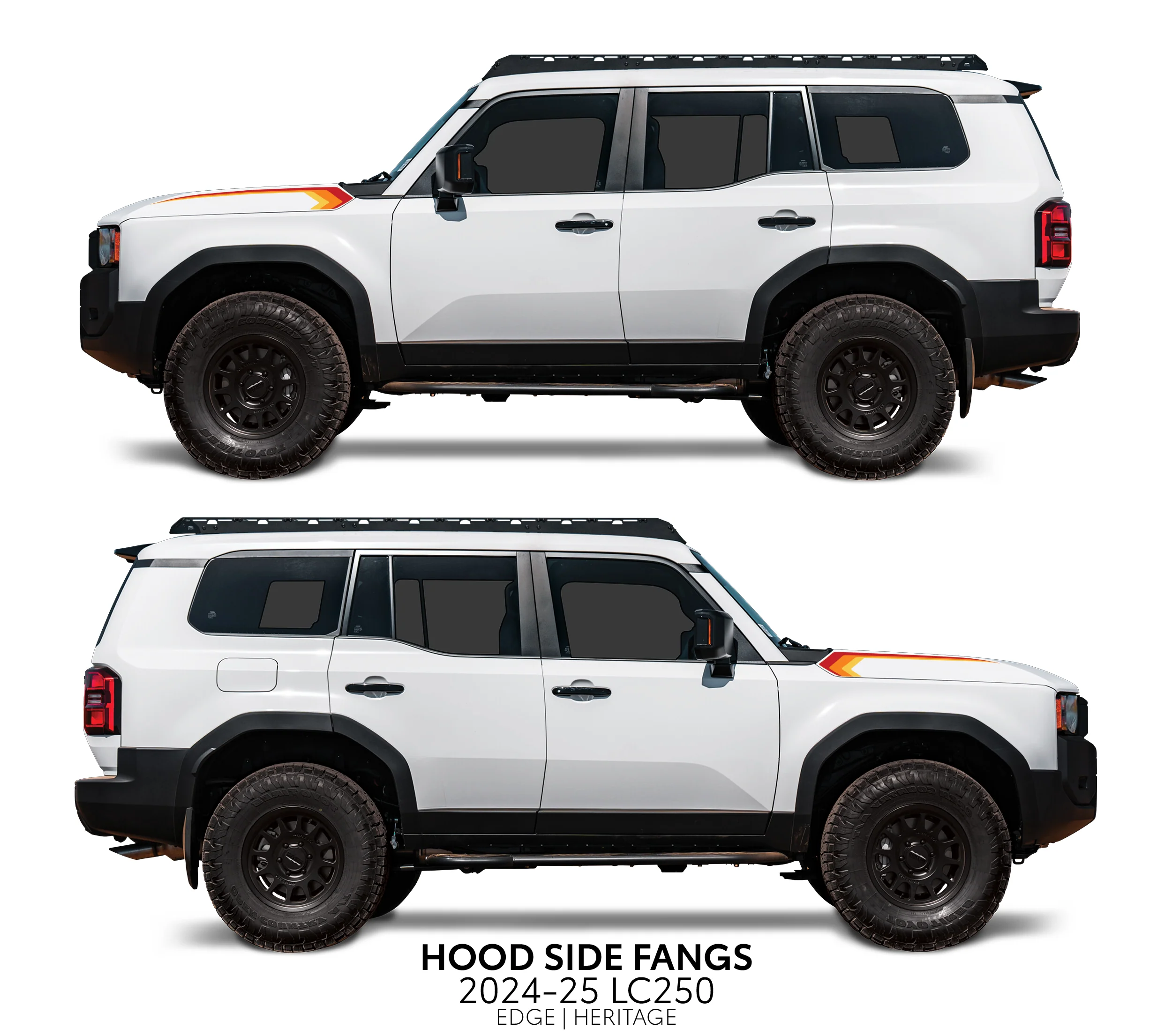 Taco Viny Hood Side Fangs for Land Cruiser 250 (2024-2025) - Image 9