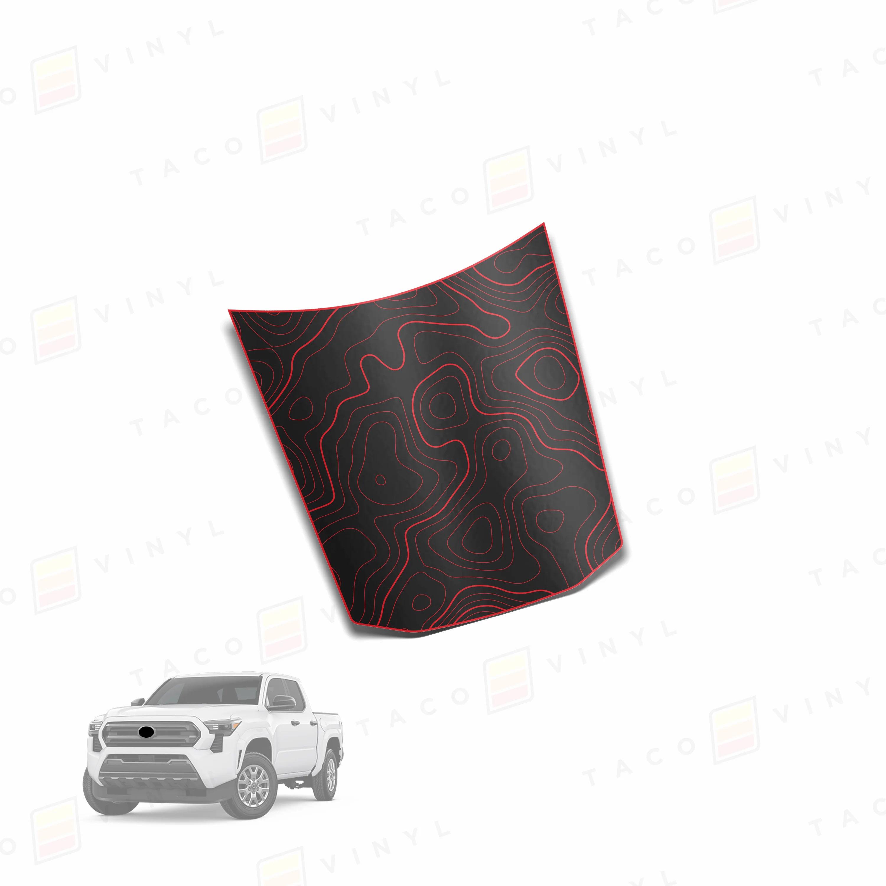 Taco Vinyl Center Hood Stamp for Tacoma (2024-2025) - Image 10