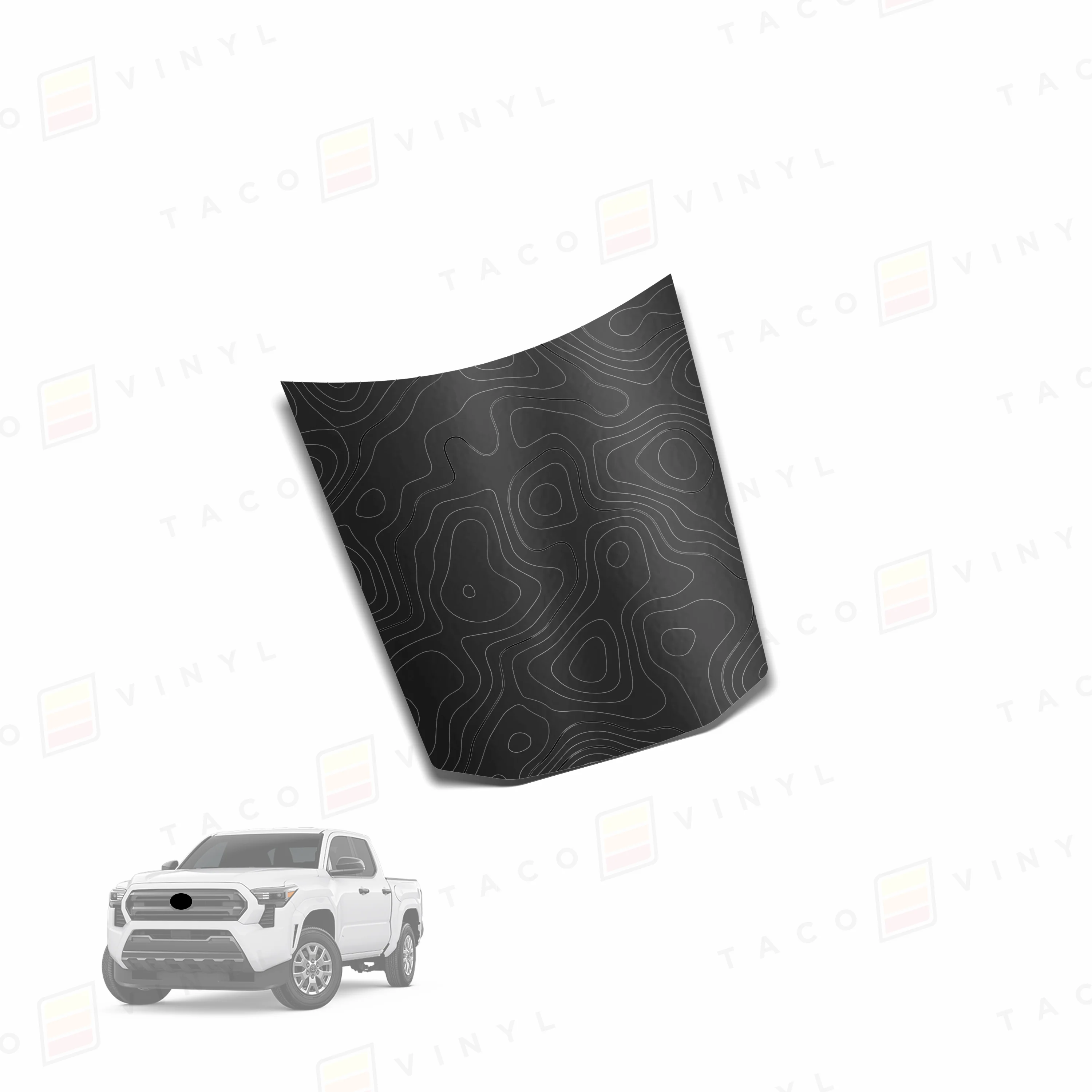 Taco Vinyl Center Hood Stamp for Tacoma (2024-2025) - Image 5