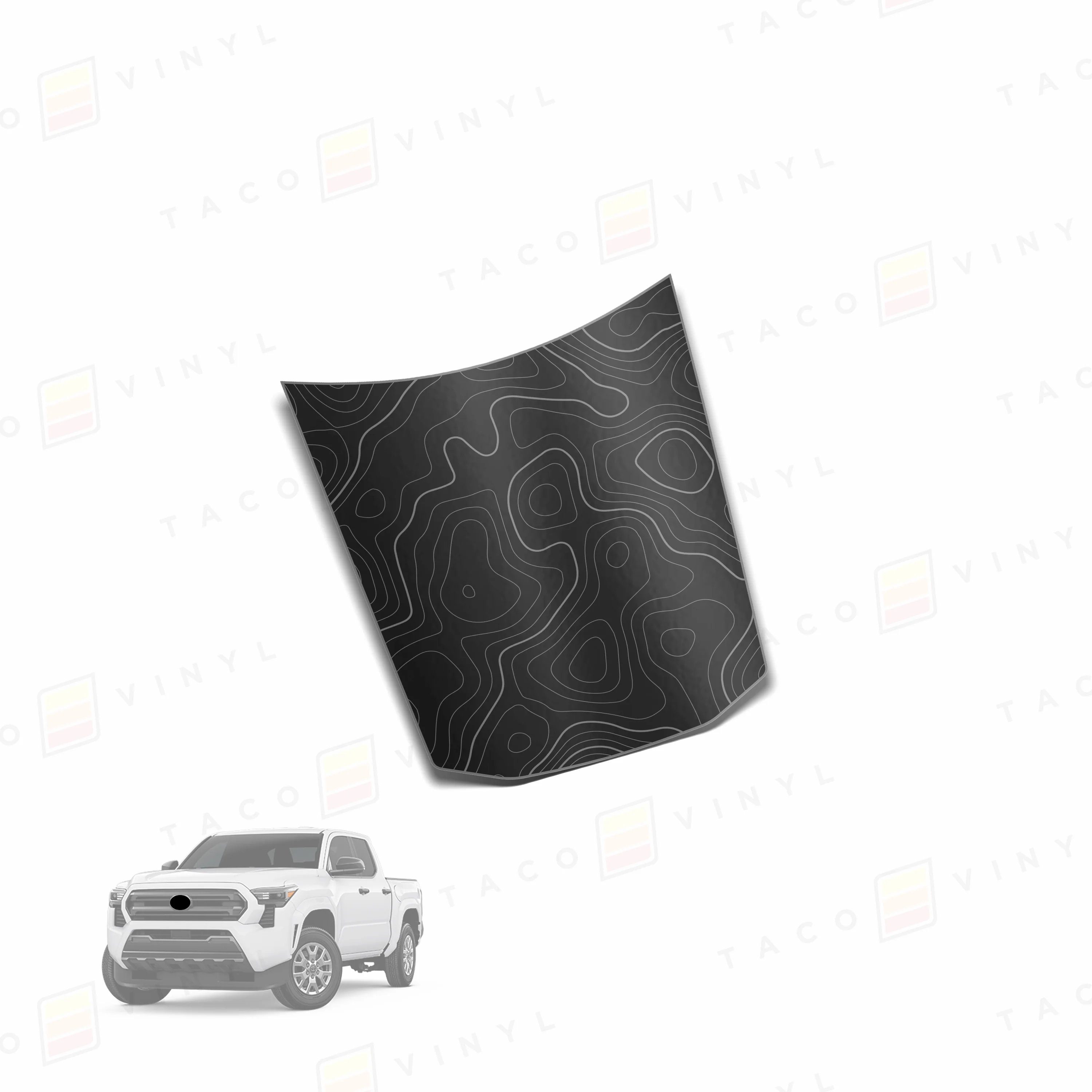 Taco Vinyl Center Hood Stamp for Tacoma (2024-2025) - Image 6