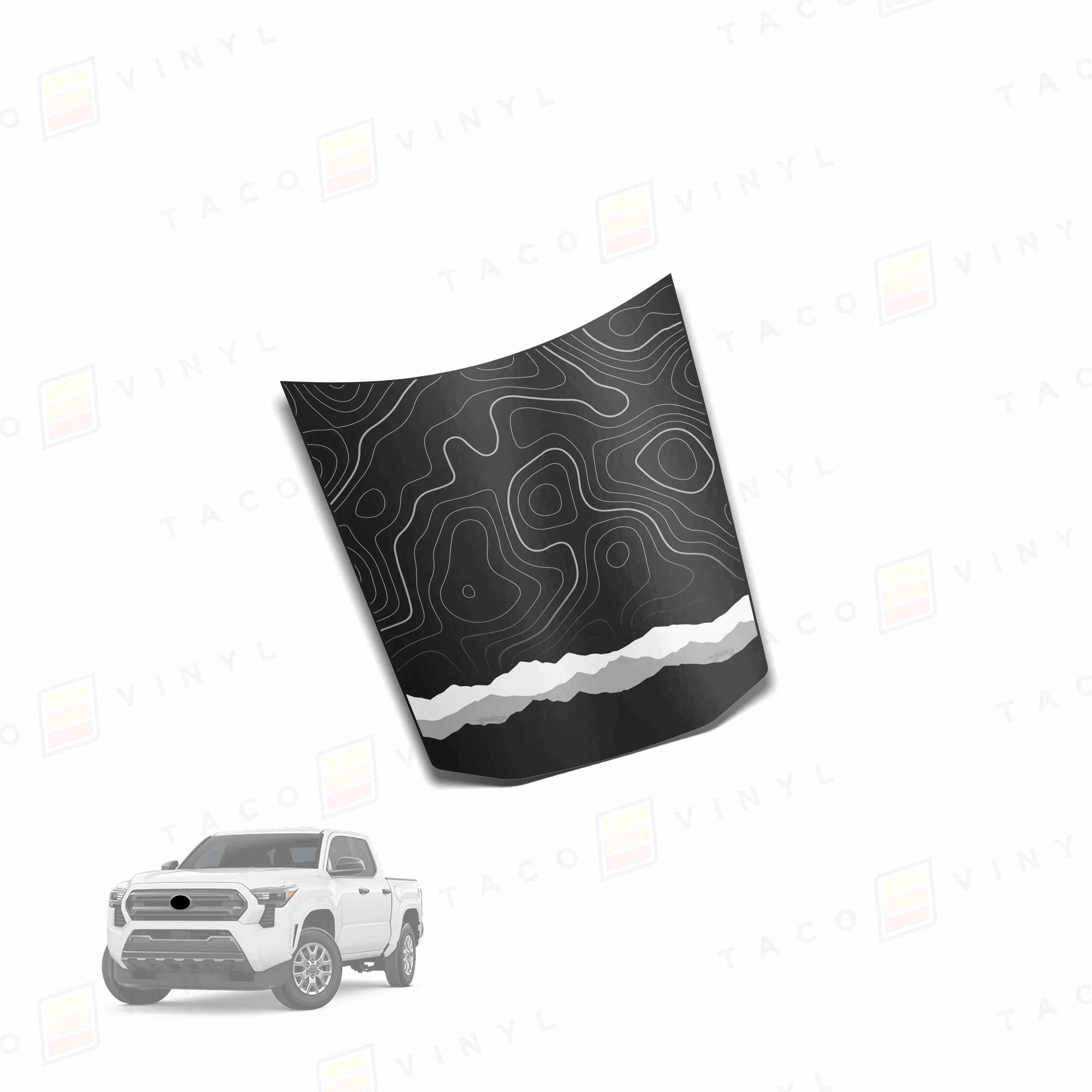 Taco Vinyl Center Hood Stamp for Tacoma (2024-2025) - Image 7