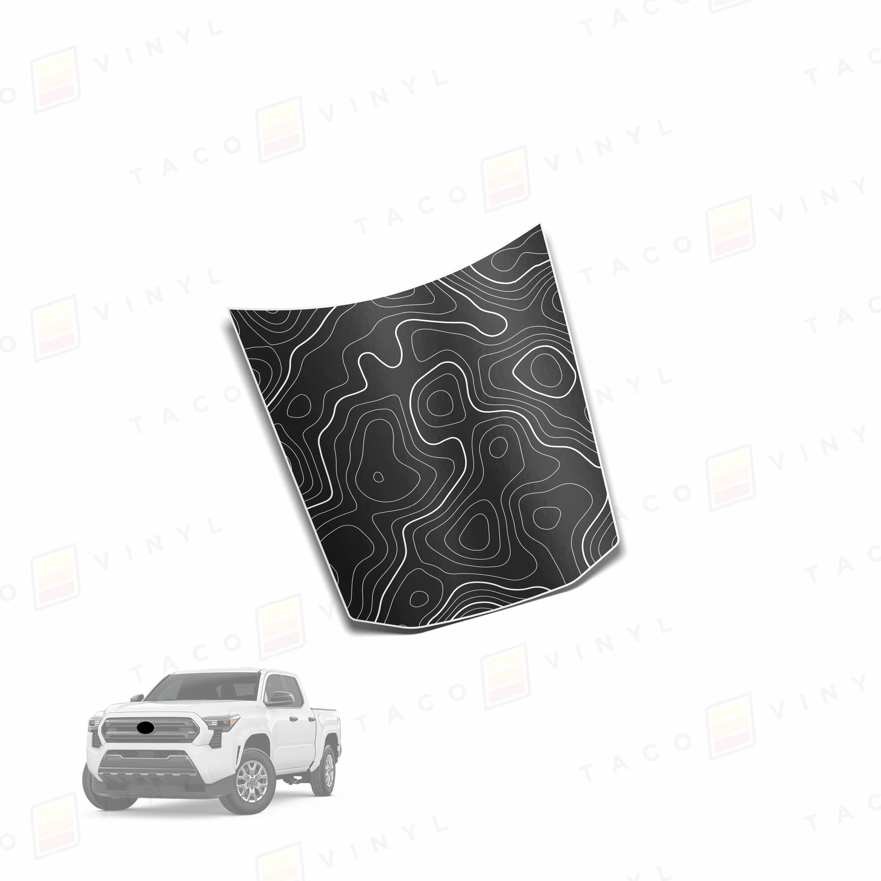 Taco Vinyl Center Hood Stamp for Tacoma (2024-2025) - Image 9