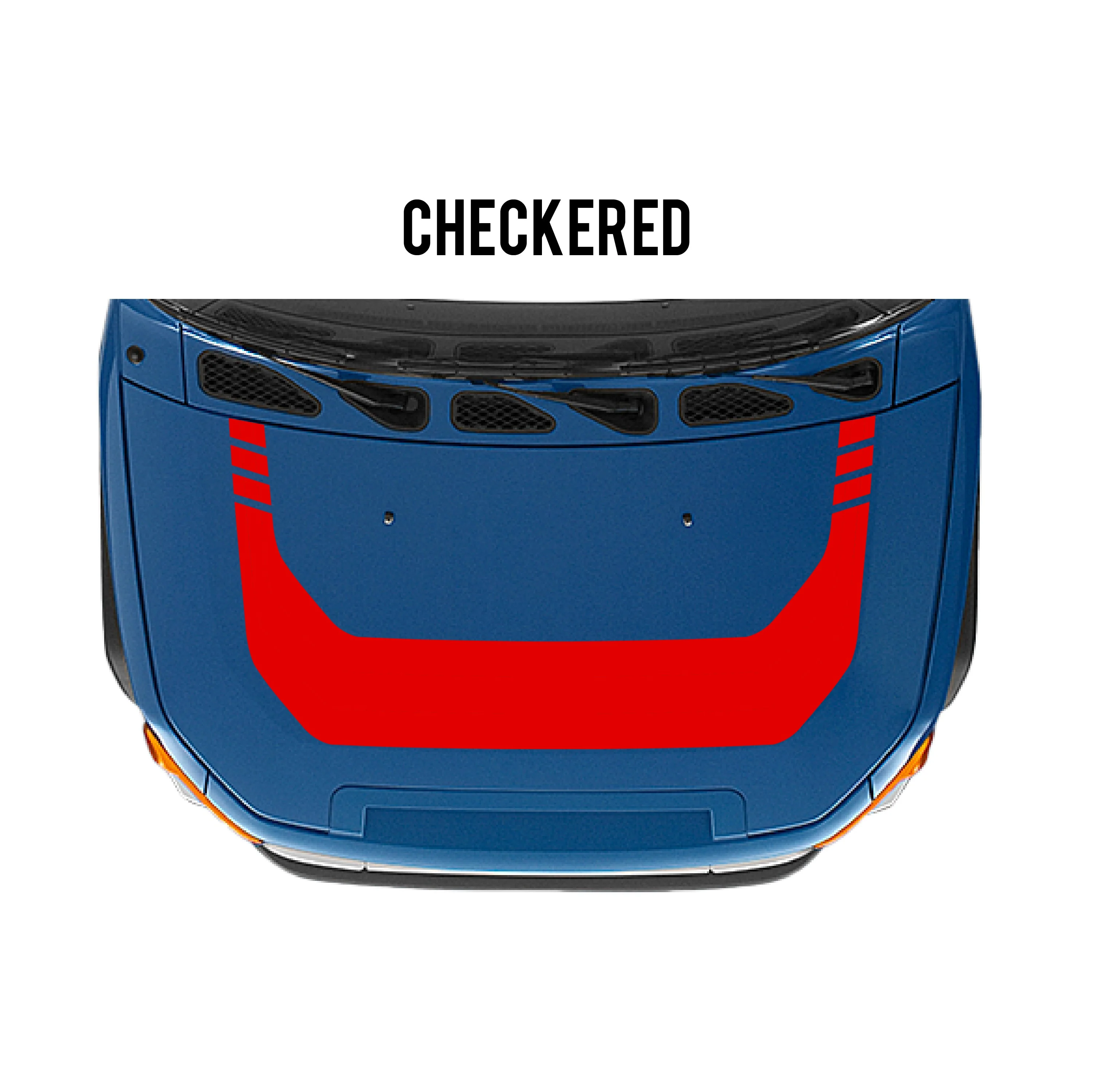 Taco Vinyl Checkered Stripe Kit for  FJ Cruiser (2007-2014) - Image 21