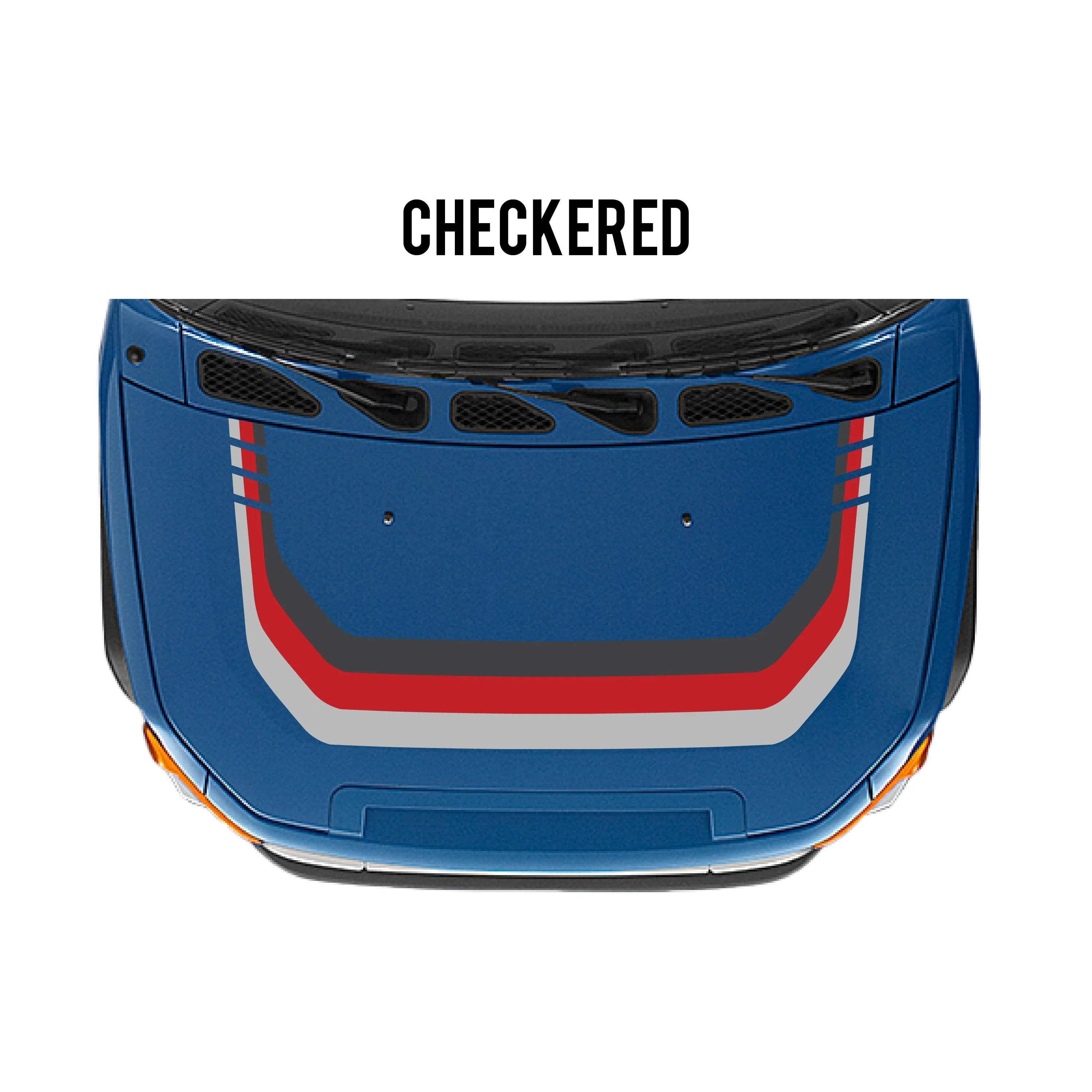 Taco Vinyl Checkered Stripe Kit for  FJ Cruiser (2007-2014) - Image 30