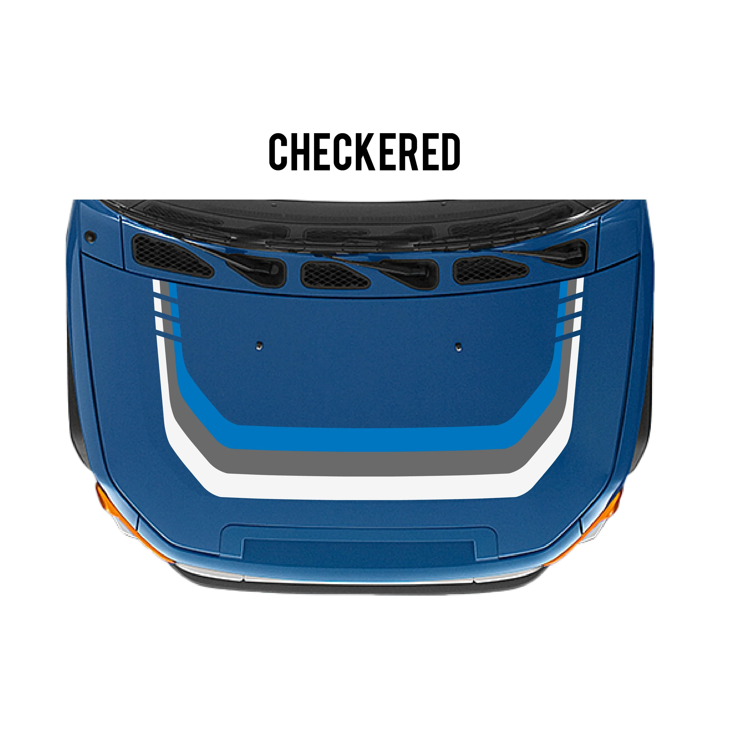 Taco Vinyl Checkered Stripe Kit for  FJ Cruiser (2007-2014) - Image 33
