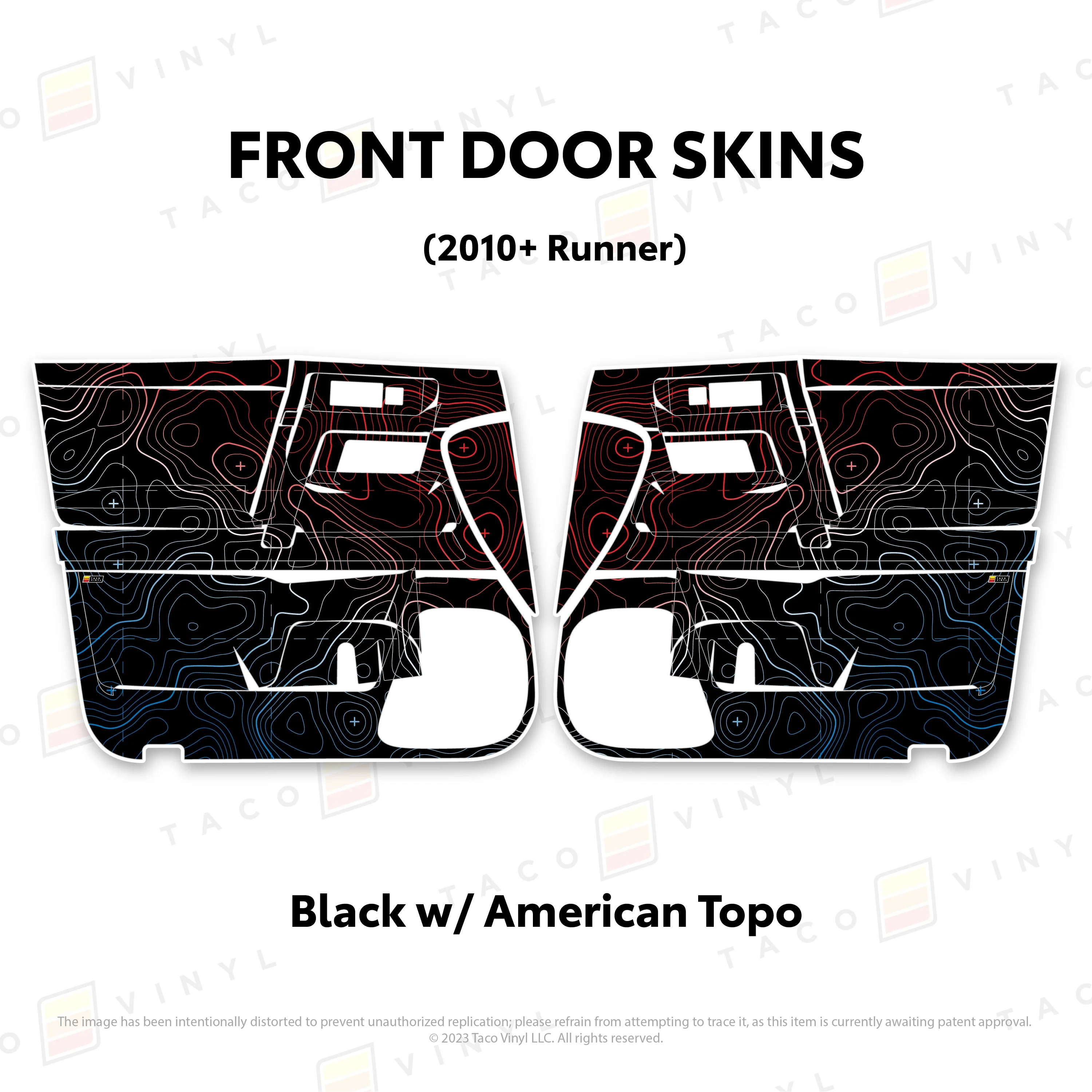 Taco Vinyl Door Skins for 4Runner (2010-2024) - Image 15