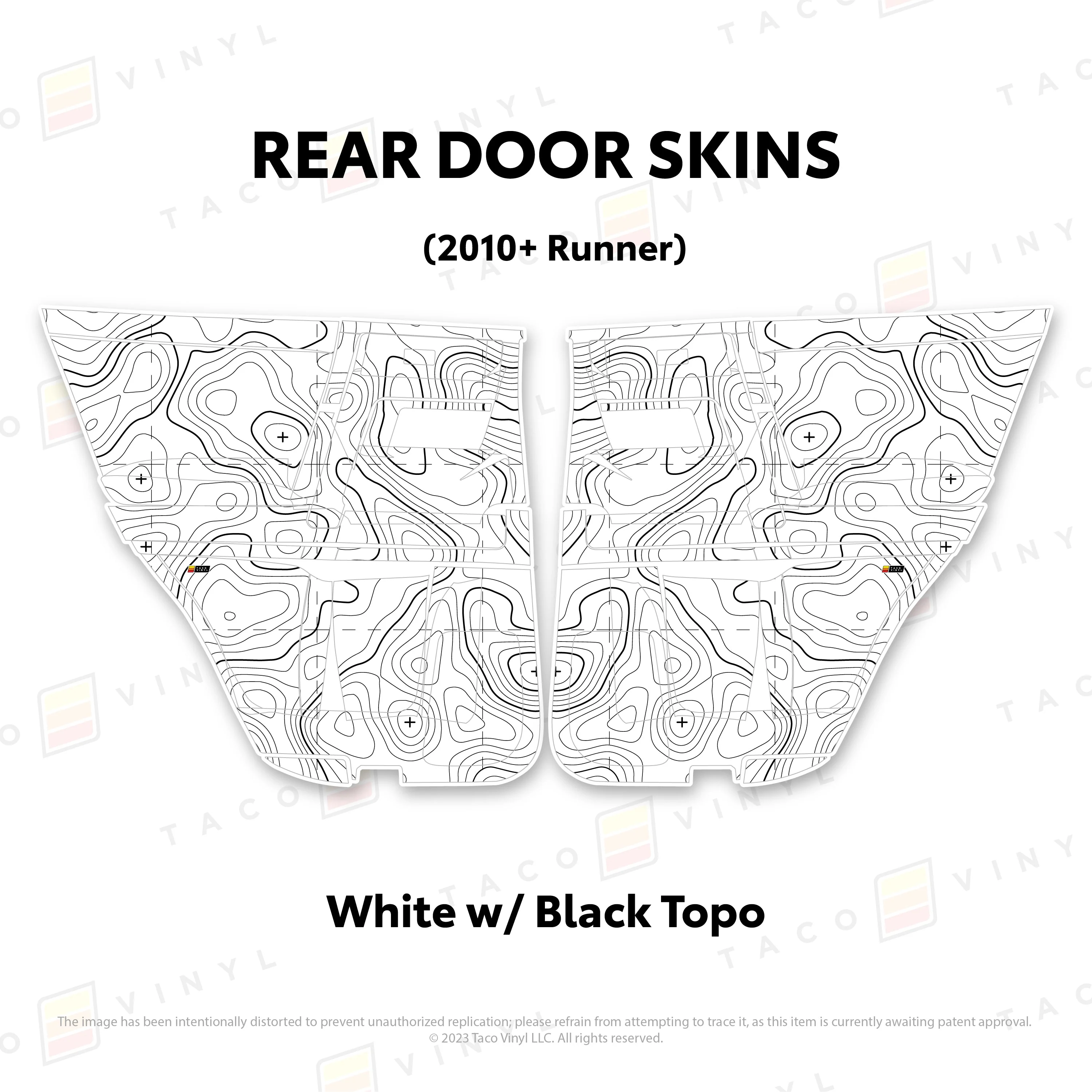 Taco Vinyl Door Skins for 4Runner (2010-2024) - Image 24
