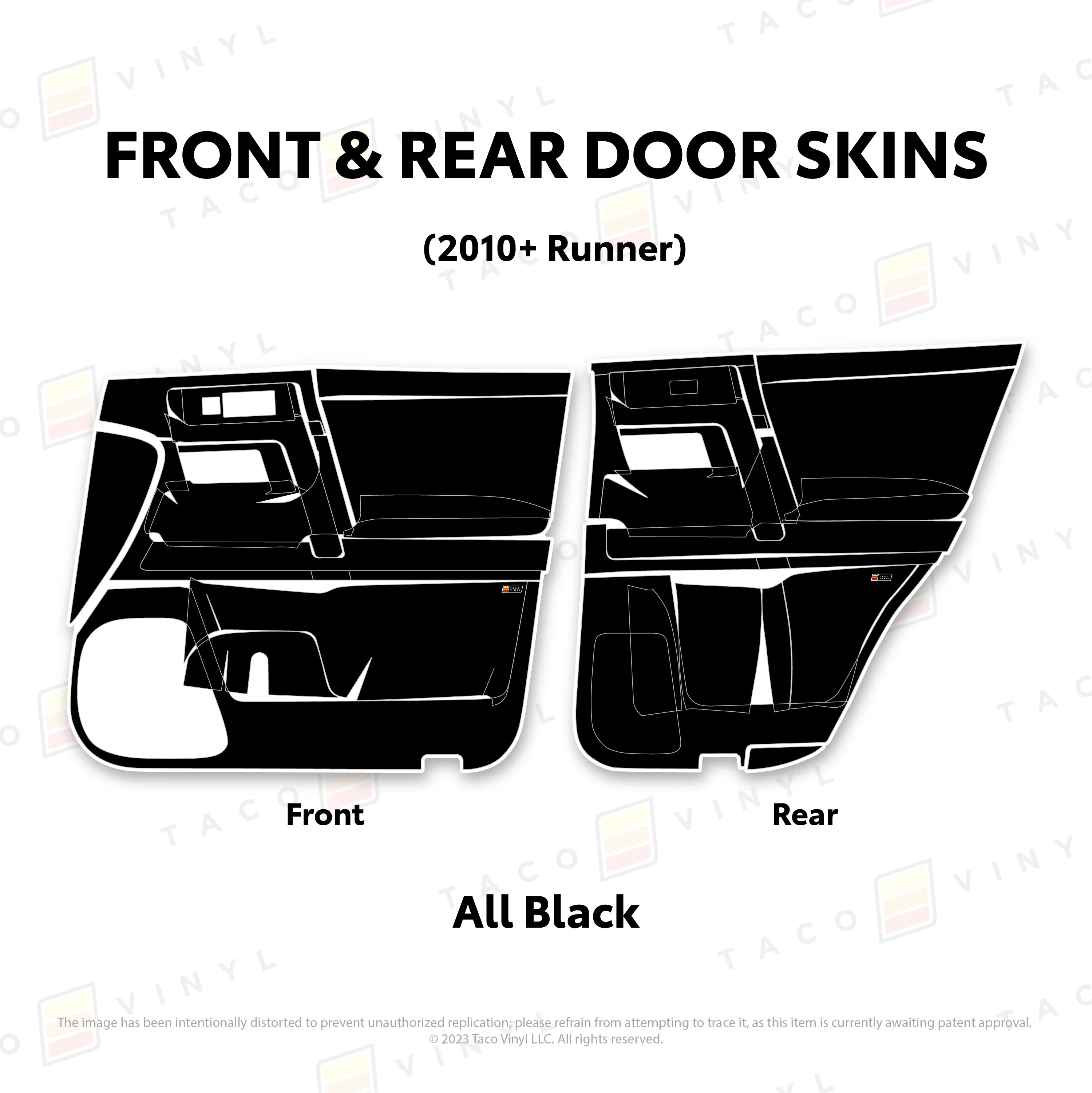Taco Vinyl Door Skins for 4Runner (2010-2024) - Image 48