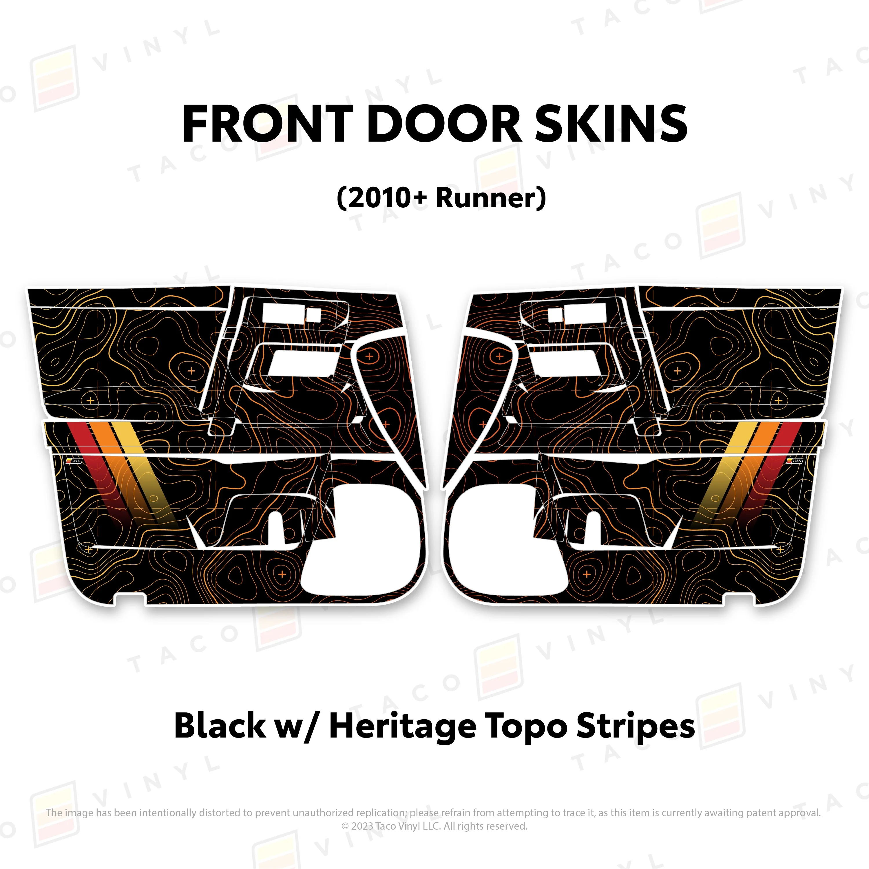 Taco Vinyl Door Skins for 4Runner (2010-2024) - Image 5