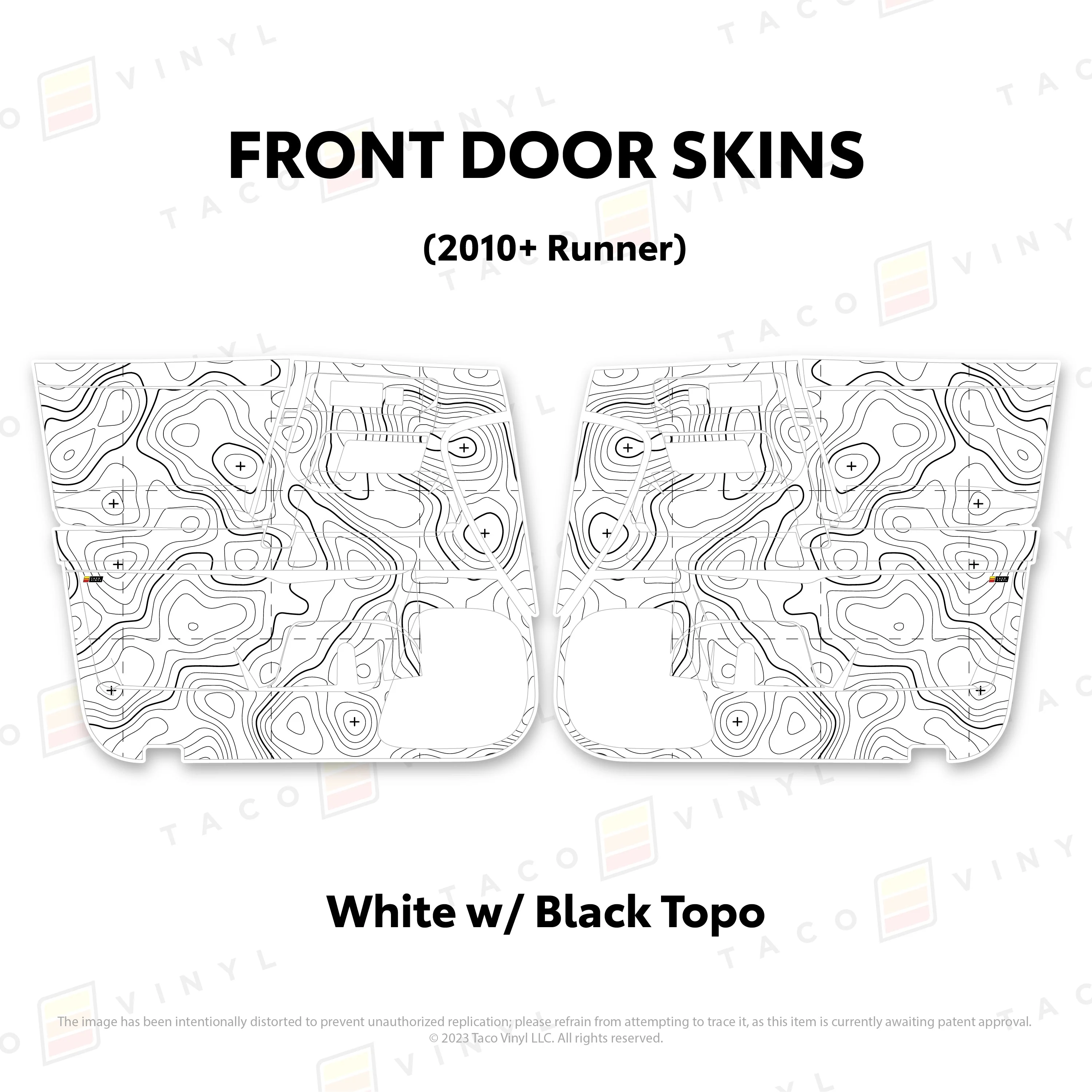 Taco Vinyl Door Skins for 4Runner (2010-2024) - Image 7