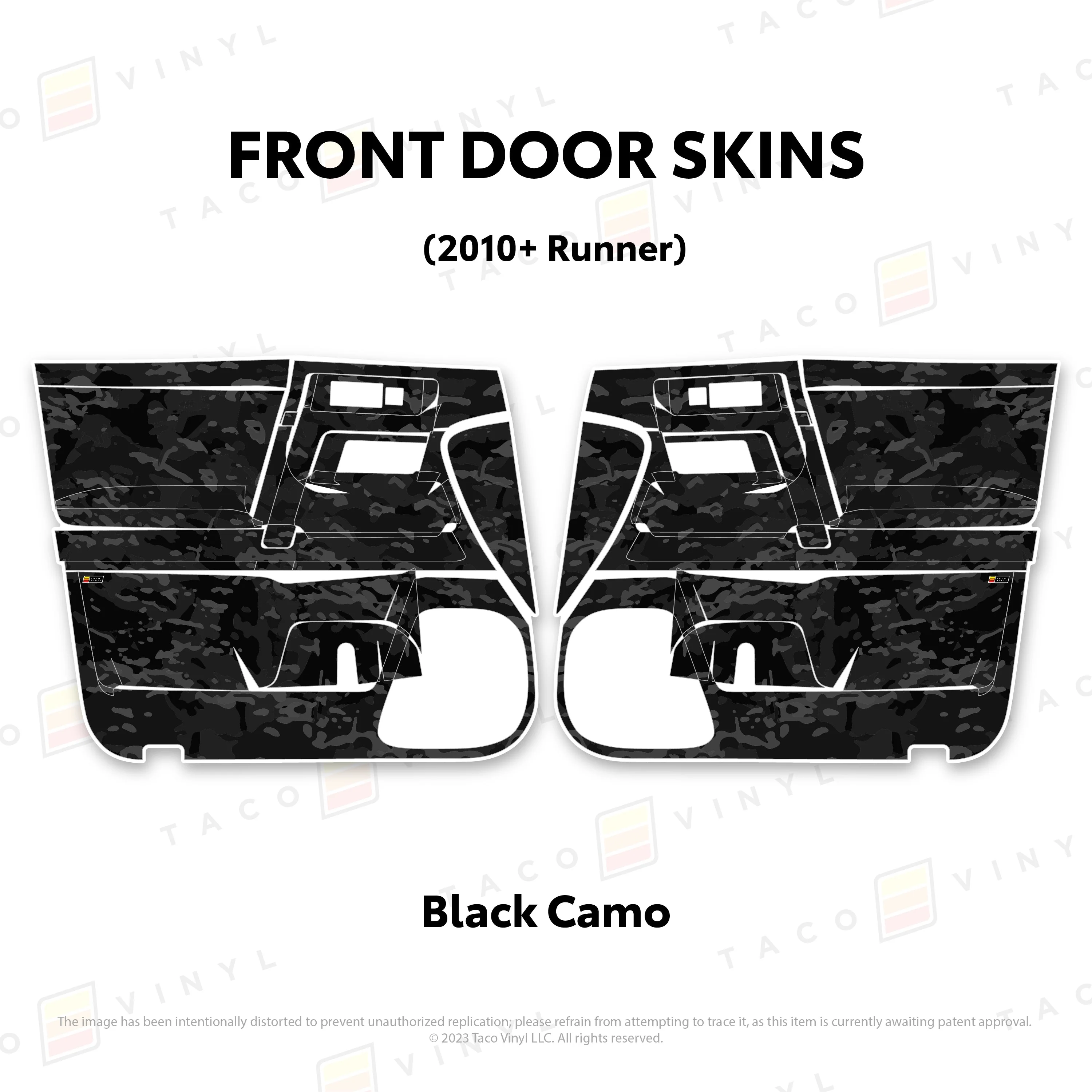 Taco Vinyl Door Skins for 4Runner (2010-2024) - Image 8
