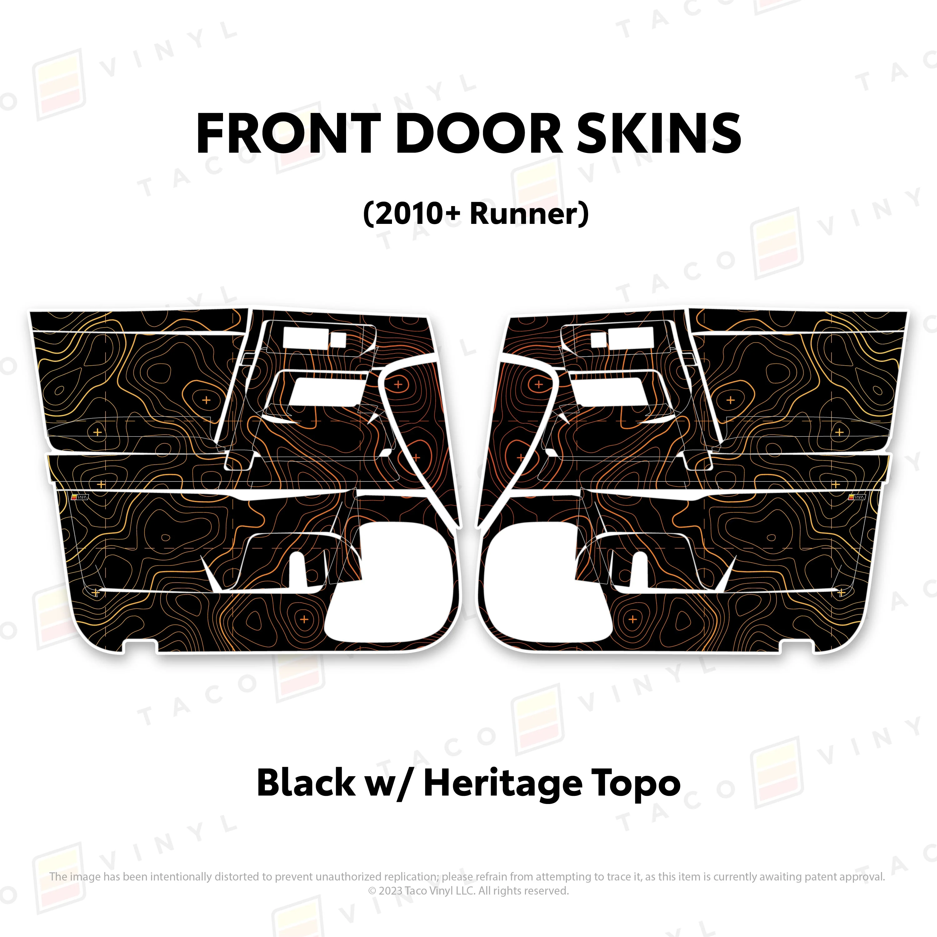 Taco Vinyl Door Skins for 4Runner (2010-2024) - Image 9
