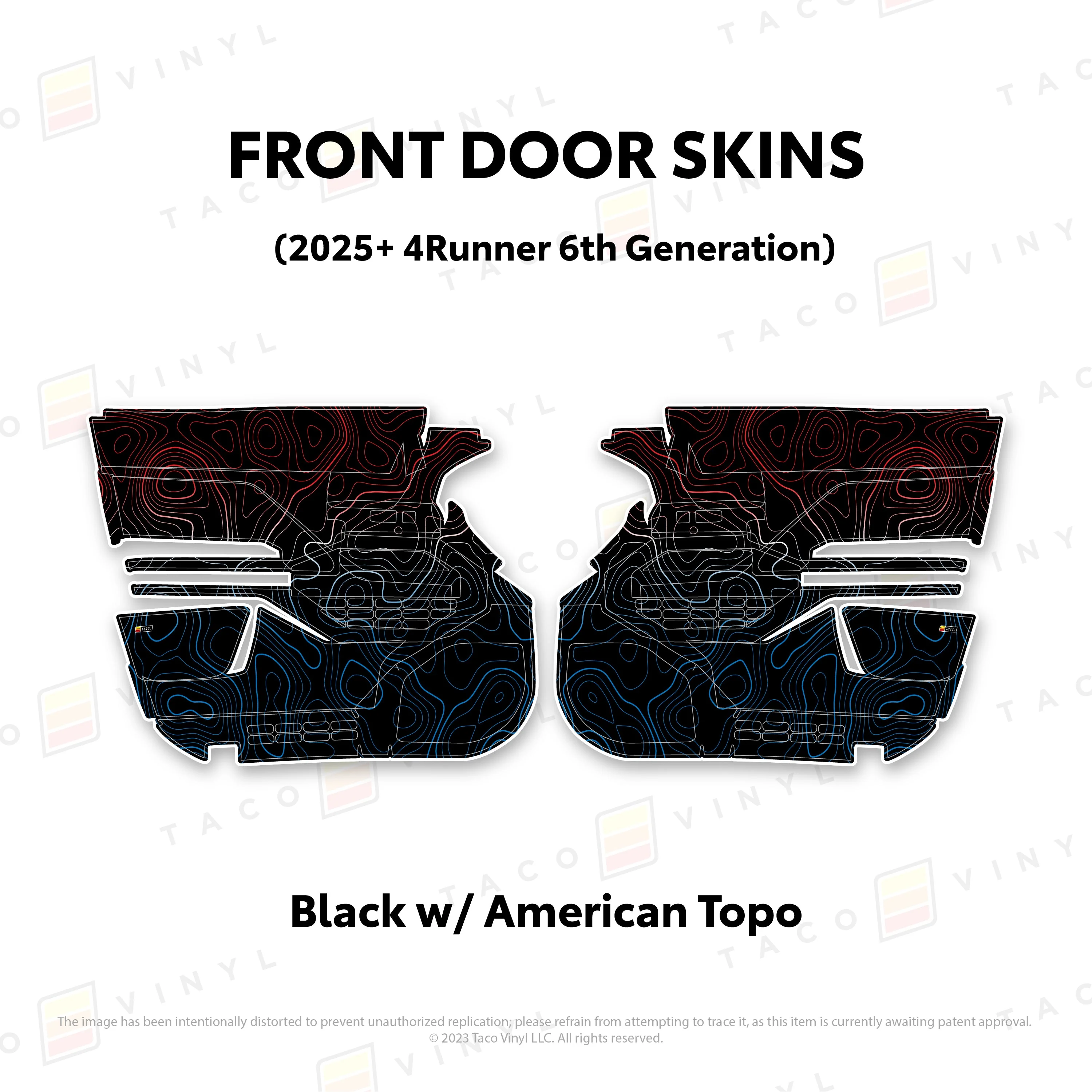 Taco Vinyl Door Skins for 4Runner (2025-2026) - Image 15