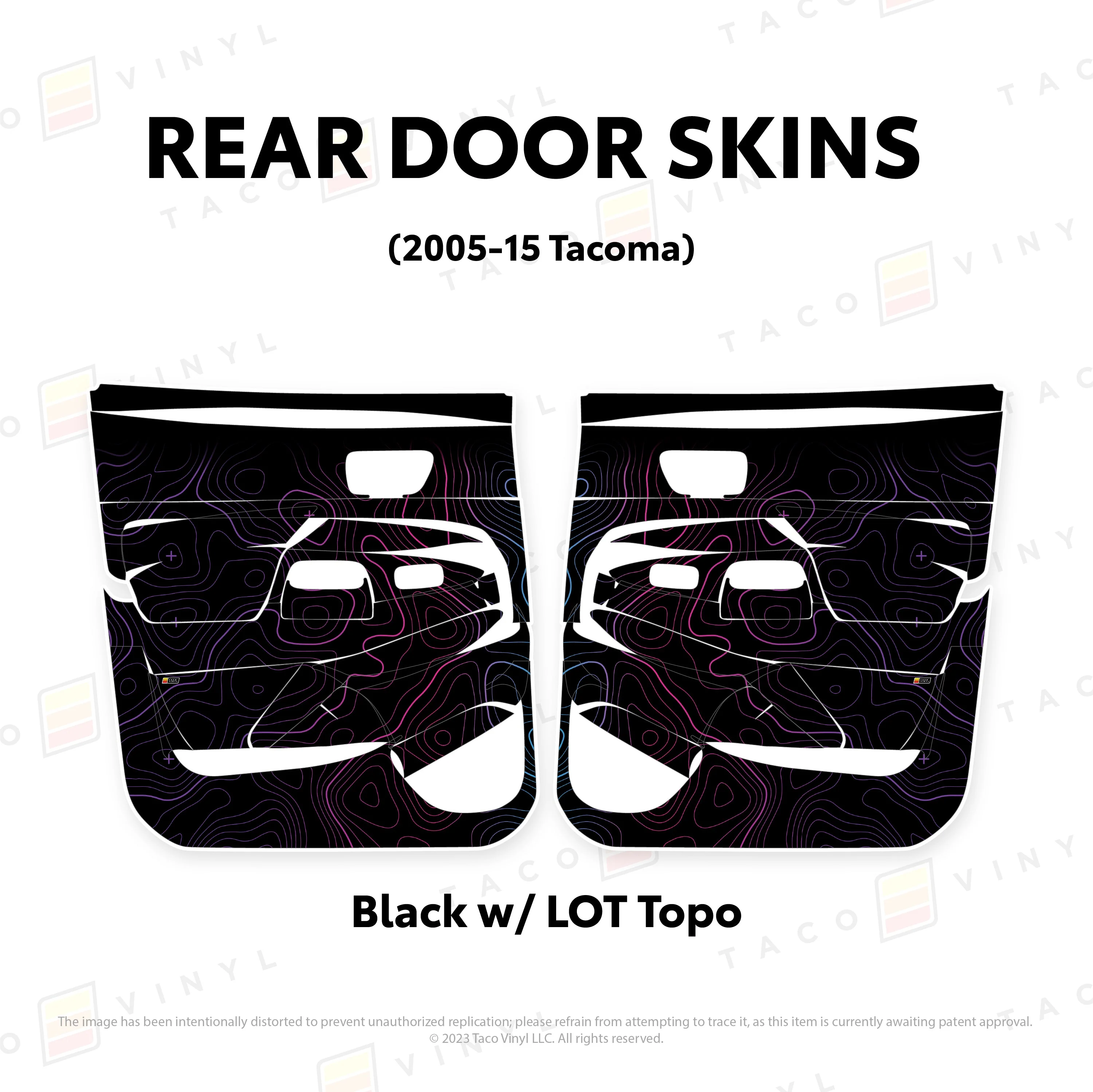 Taco Vinyl Door Skins for Tacoma (2005-2015) - Image 24