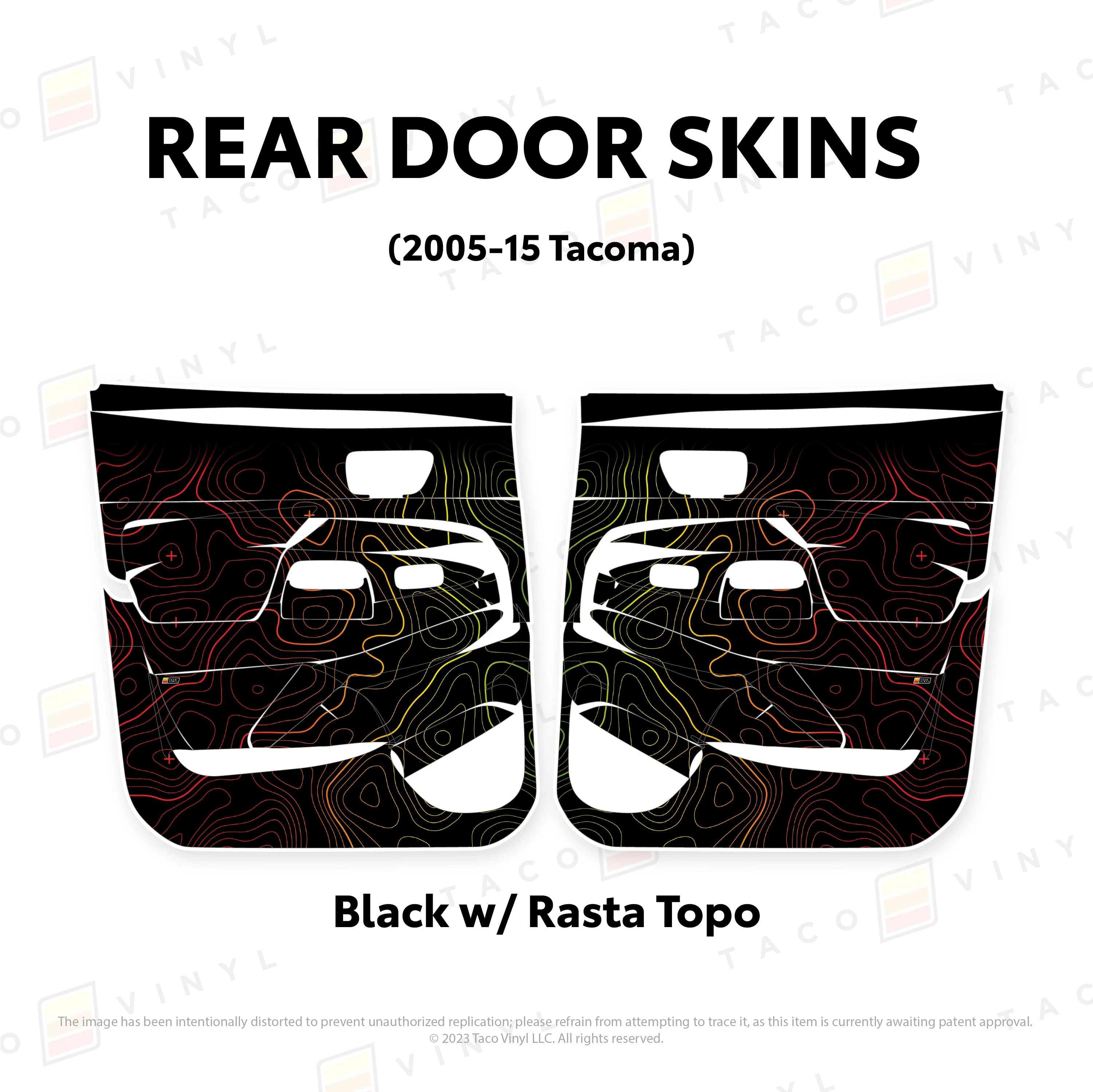 Taco Vinyl Door Skins for Tacoma (2005-2015) - Image 26