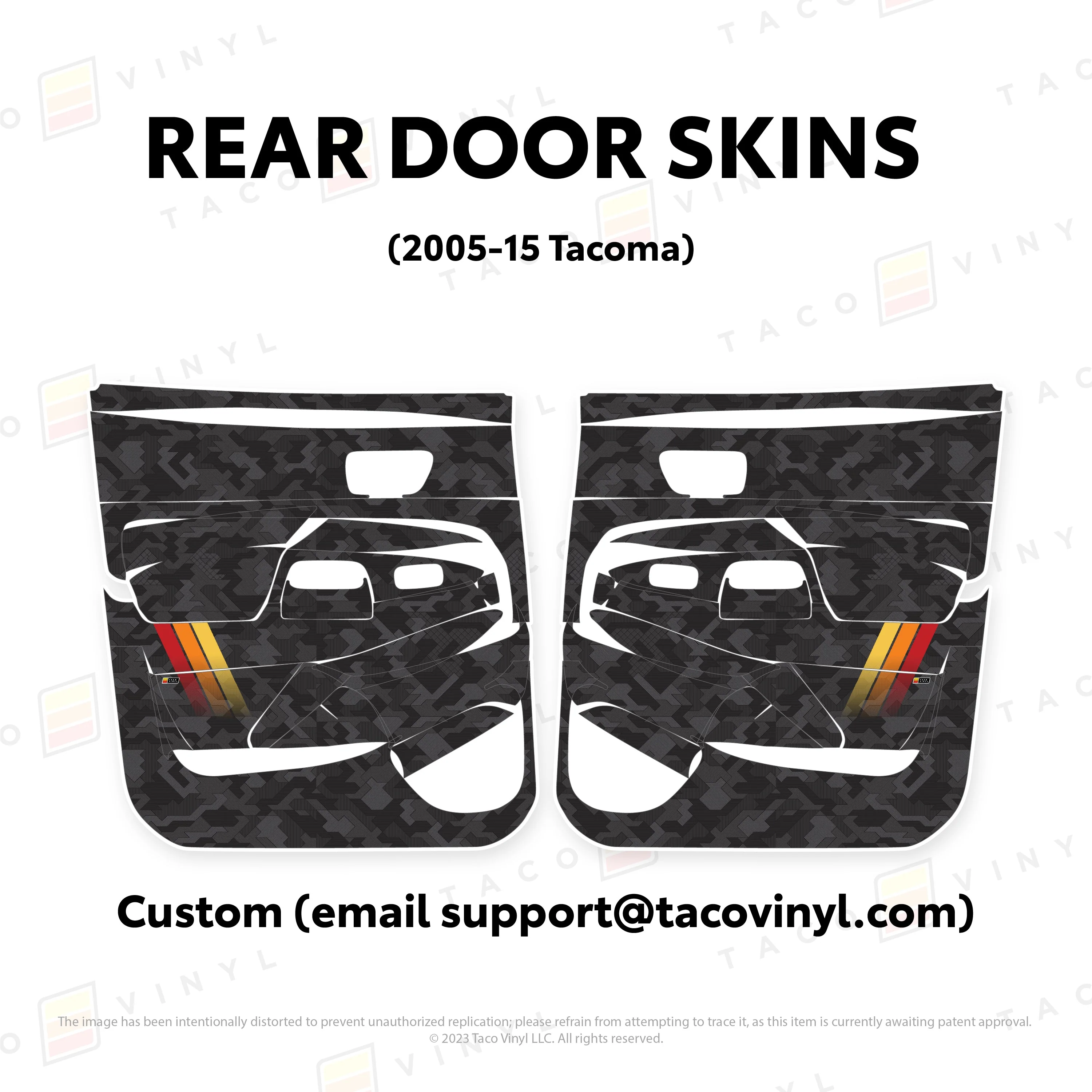 Taco Vinyl Door Skins for Tacoma (2005-2015) - Image 28