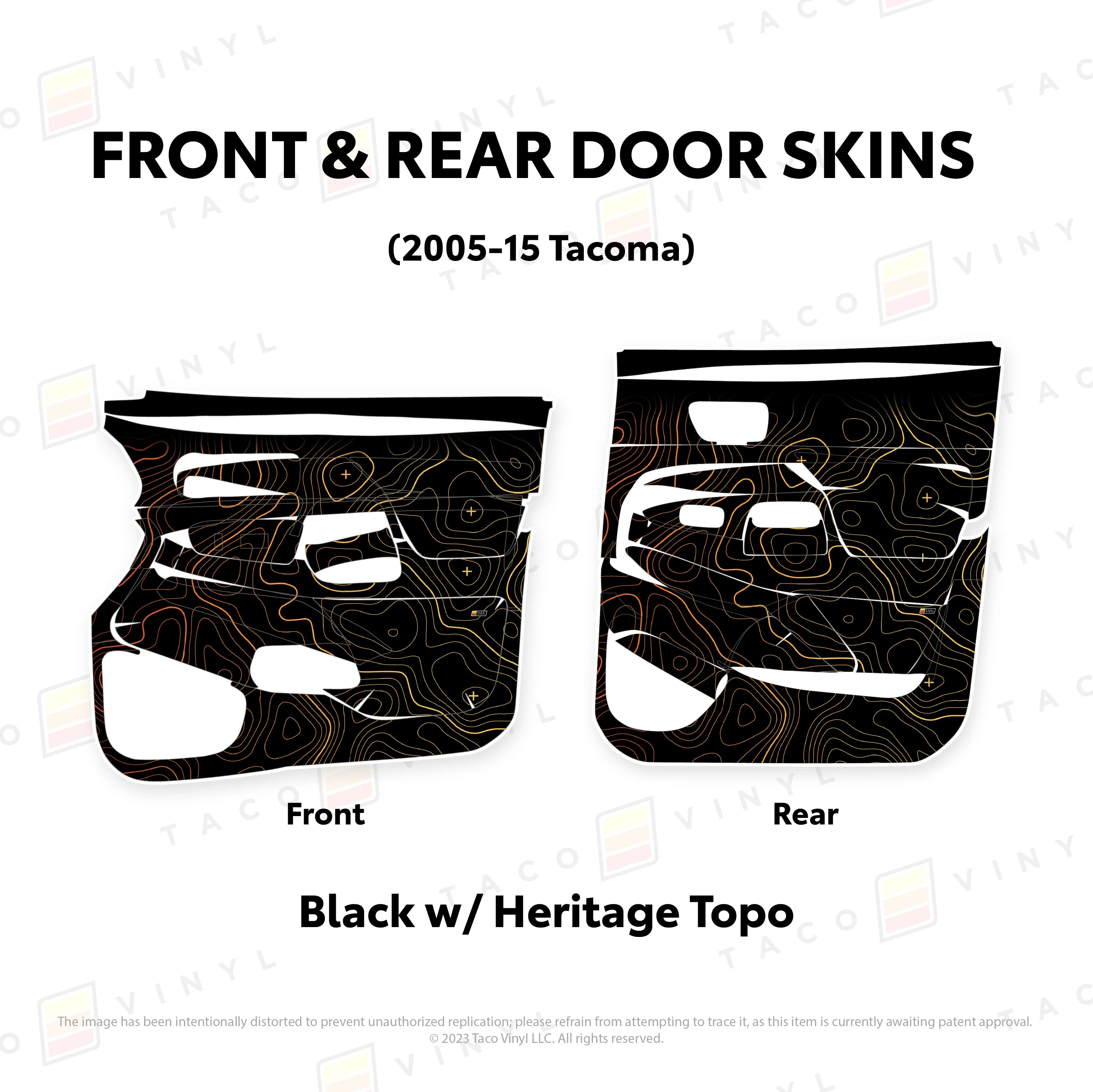 Taco Vinyl Door Skins for Tacoma (2005-2015) - Image 31