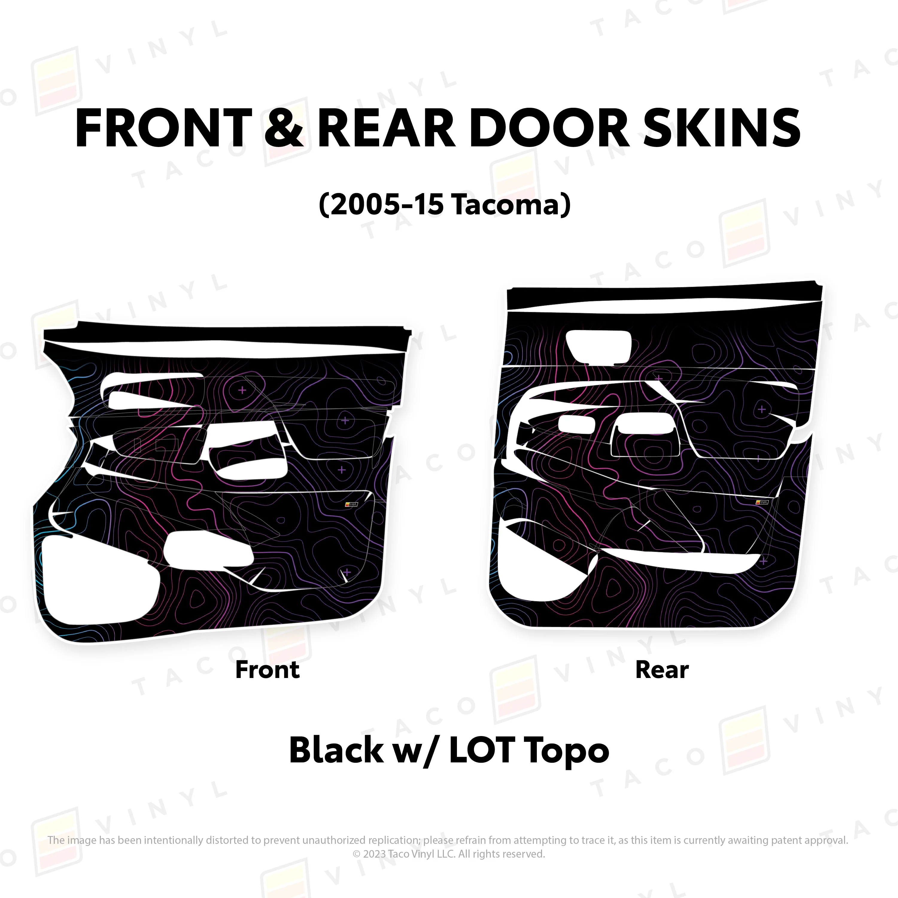 Taco Vinyl Door Skins for Tacoma (2005-2015) - Image 40