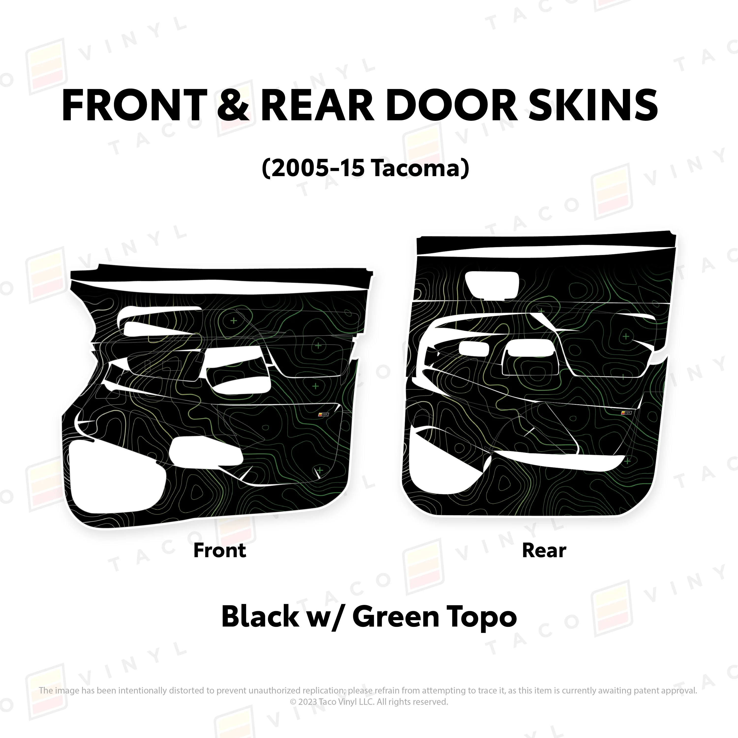 Taco Vinyl Door Skins for Tacoma (2005-2015) - Image 42