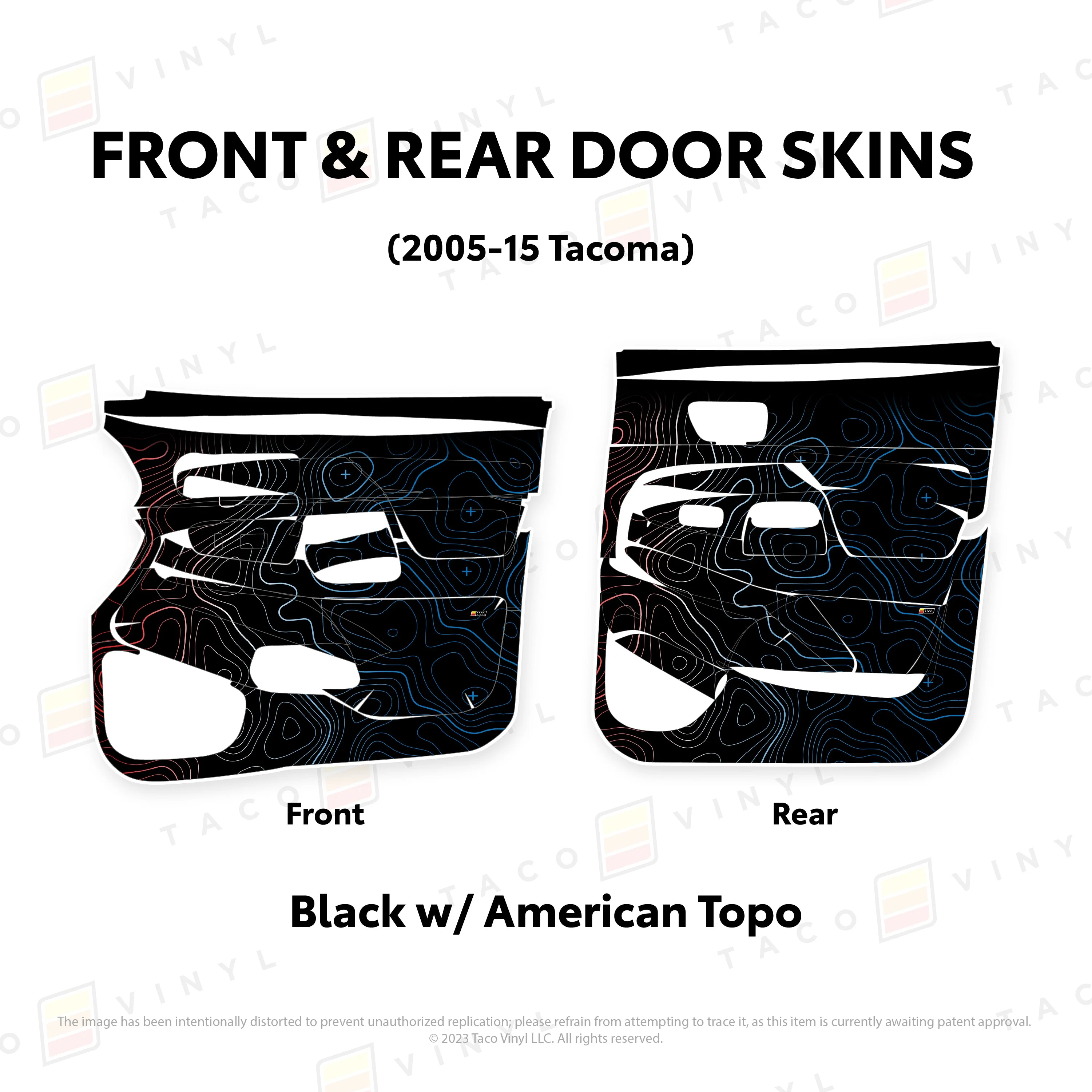 Taco Vinyl Door Skins for Tacoma (2005-2015) - Image 44