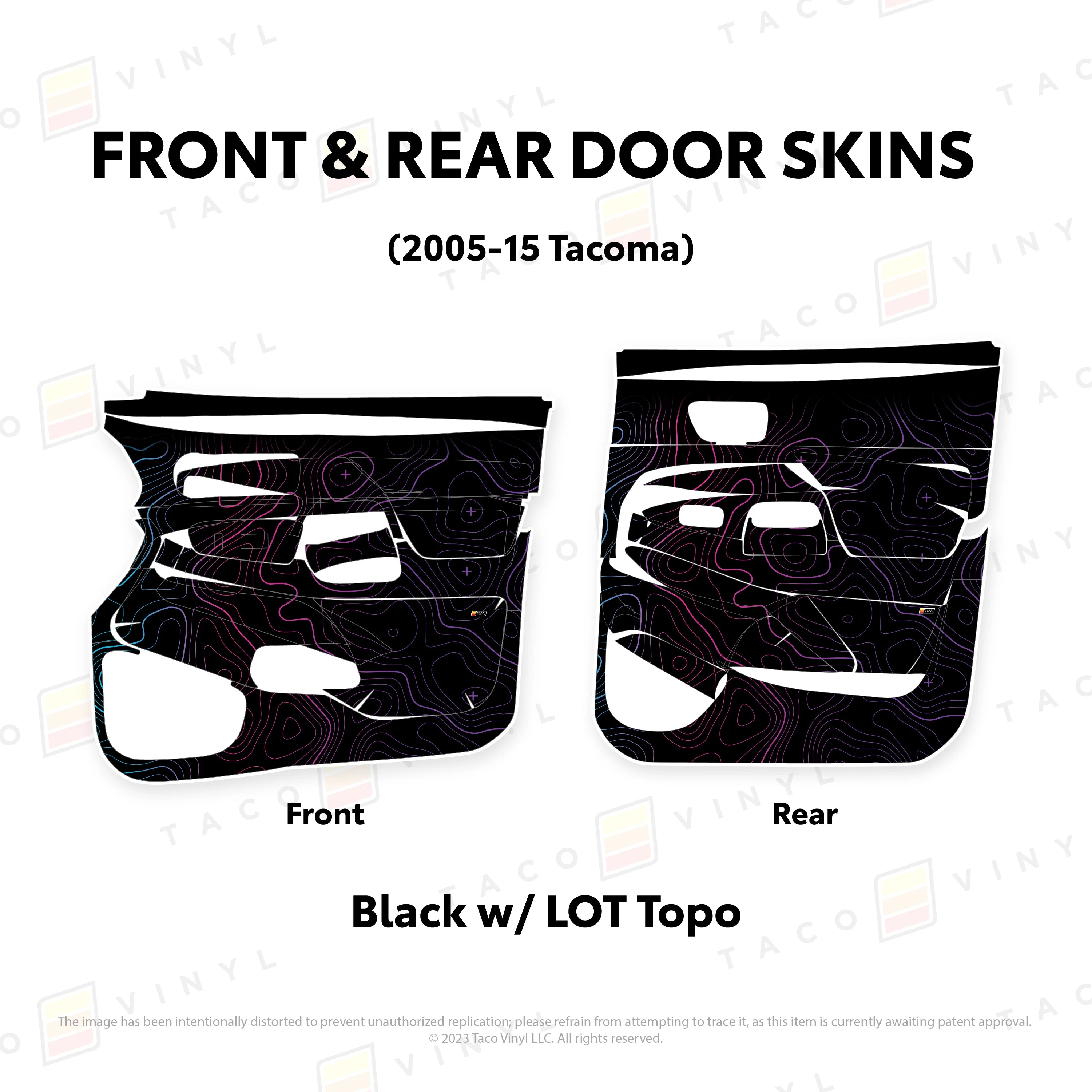 Taco Vinyl Door Skins for Tacoma (2005-2015) - Image 45