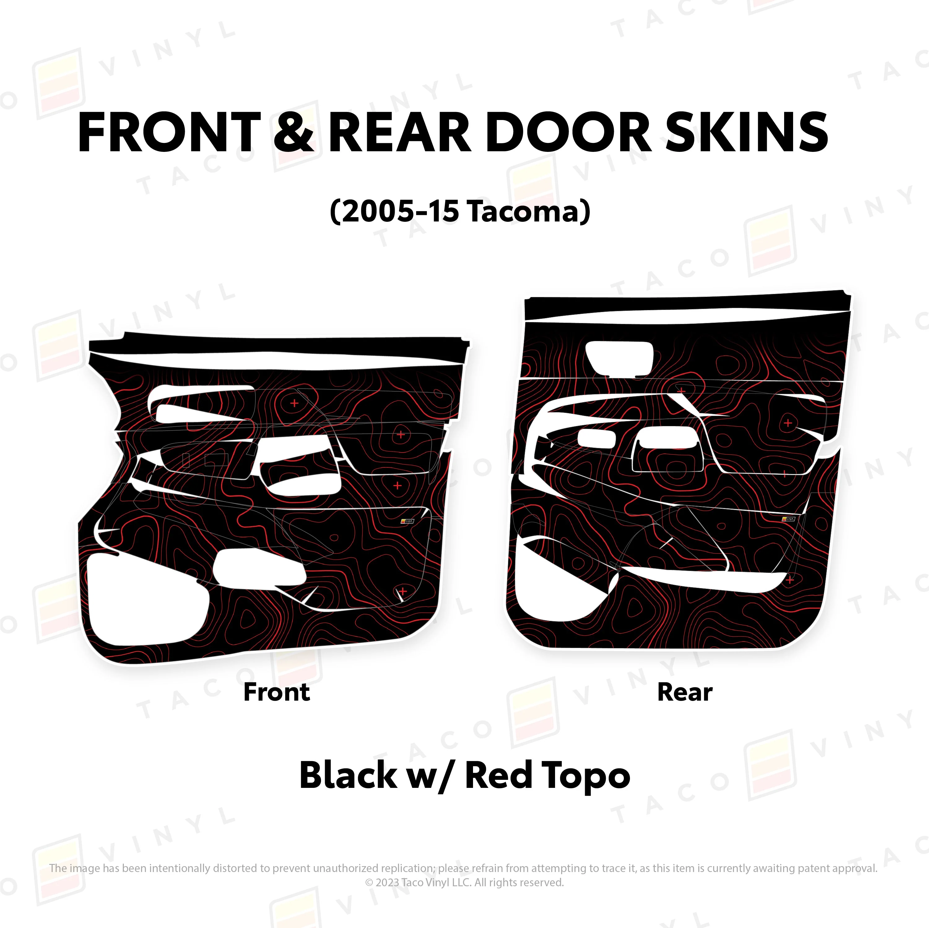 Taco Vinyl Door Skins for Tacoma (2005-2015) - Image 48